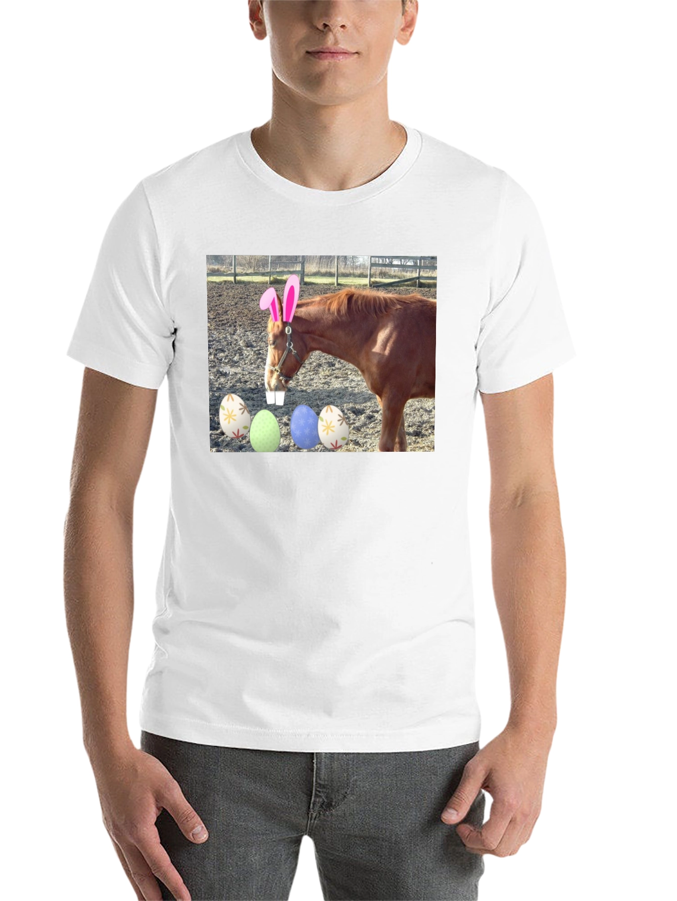 Black Easter Horse T-Shirt view 14