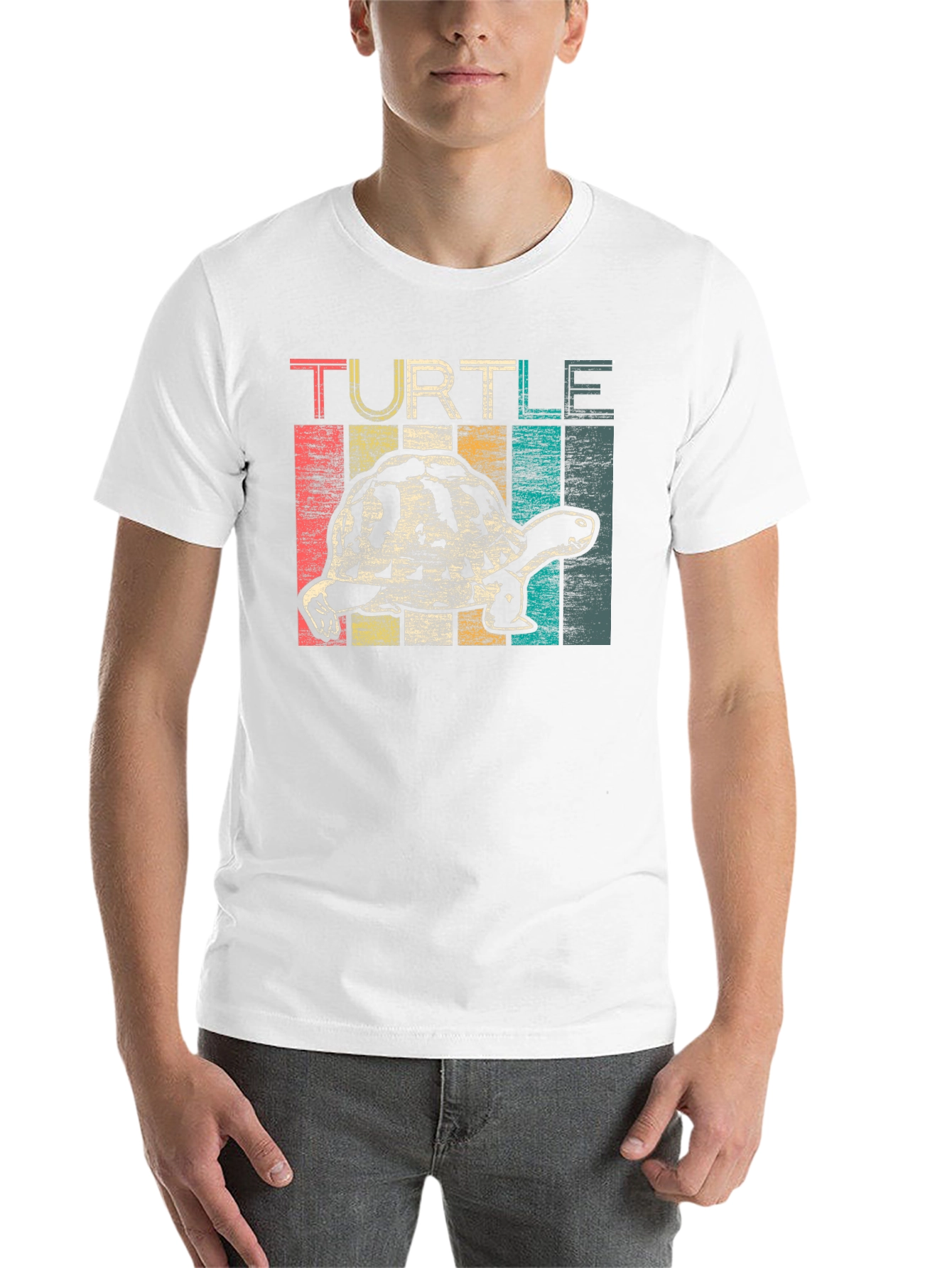 Black Retro Turtle Graphic T-Shirt - Vintage Style view 14