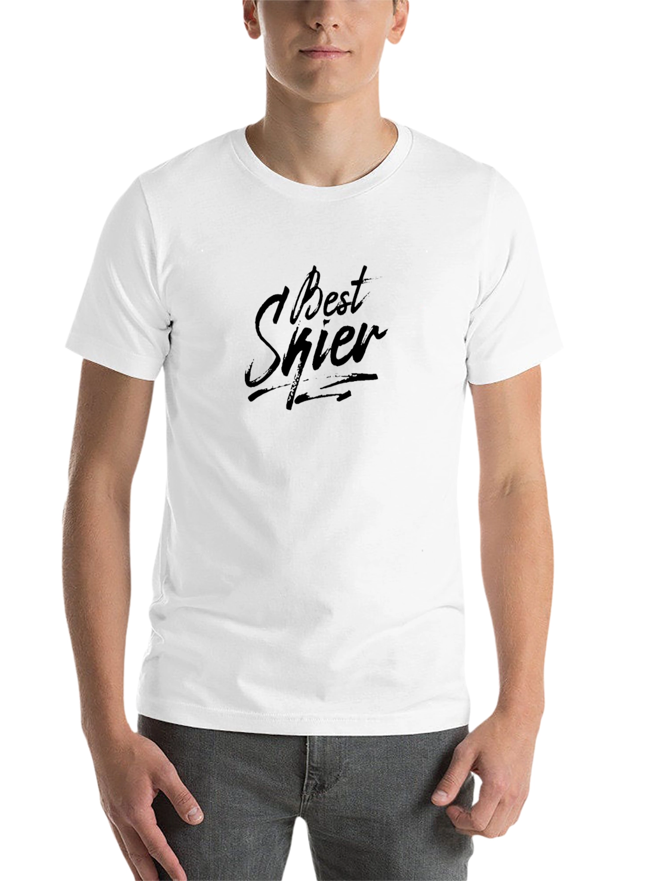 Best Skier Graphic Tee - Black - 14