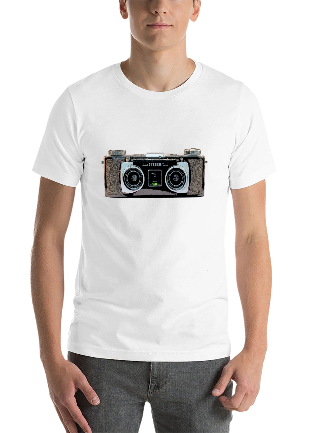 Black Vintage Camera Graphic T-Shirt - Retro Style view 14