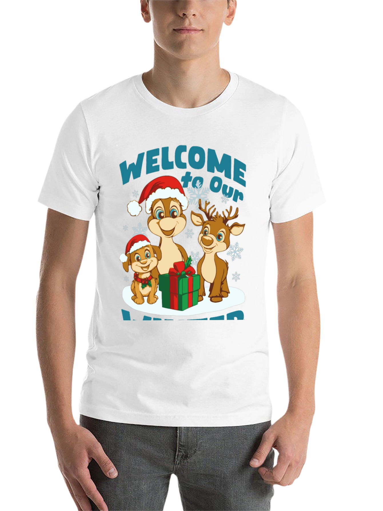 Black Festive Christmas Character T-Shirt view 14