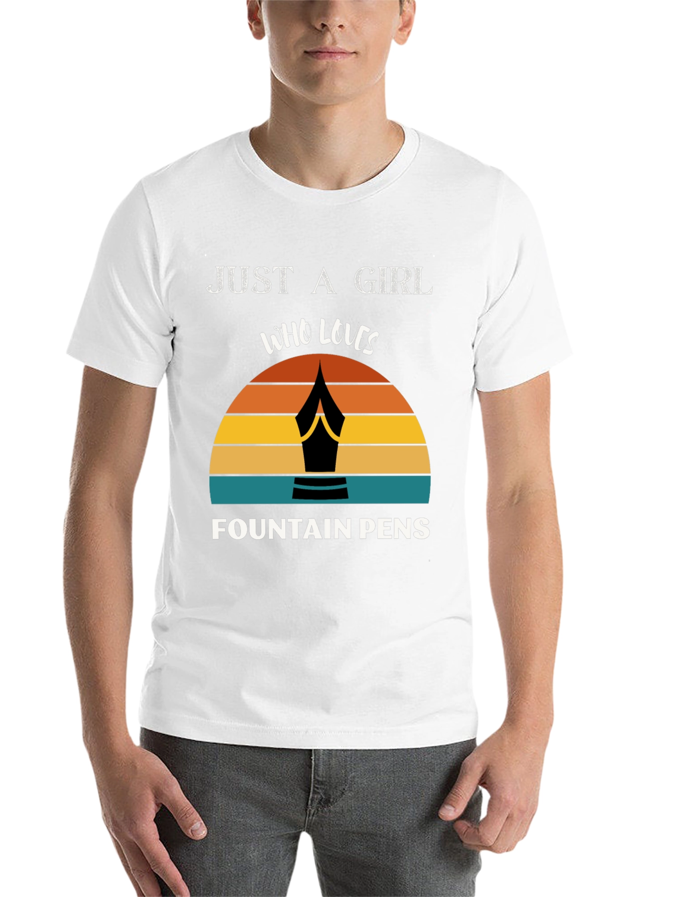 Black Fountain Pen Lover's Graphic Tee view 14