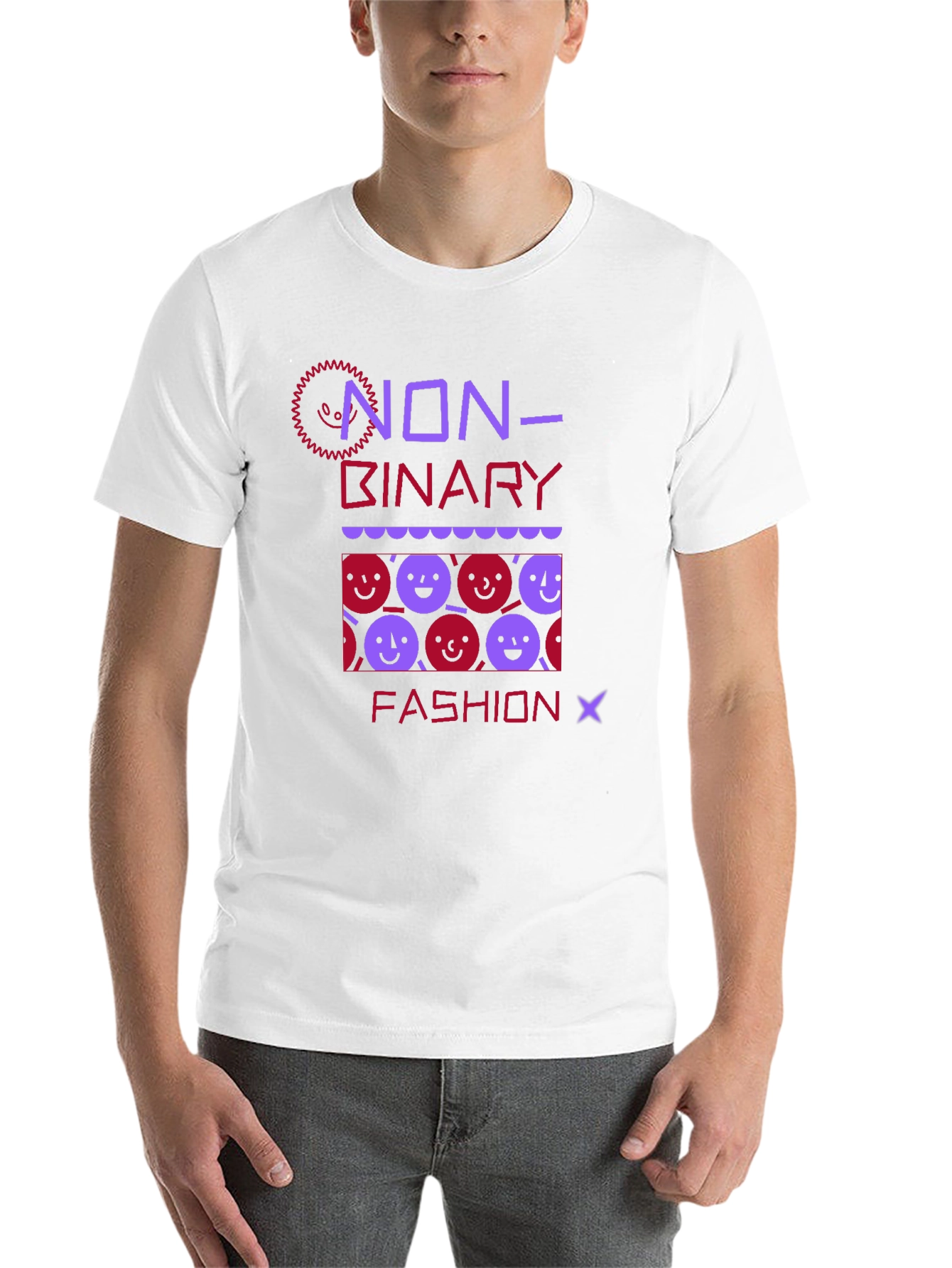 Black Non-Binary Fashion T-Shirt - Unisex  view 14