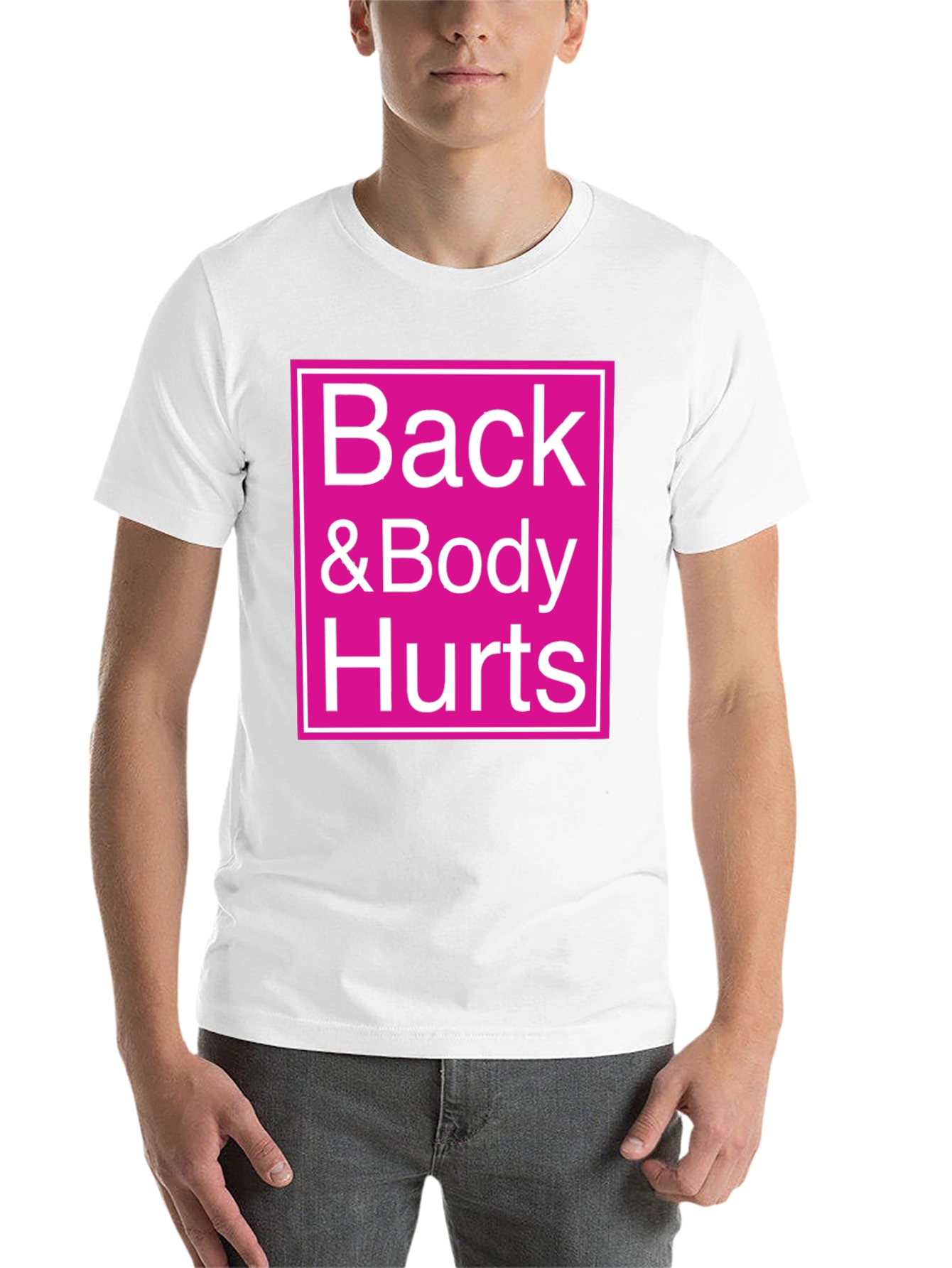 Black Back & Body Hurts Graphic Tee - Black view 14