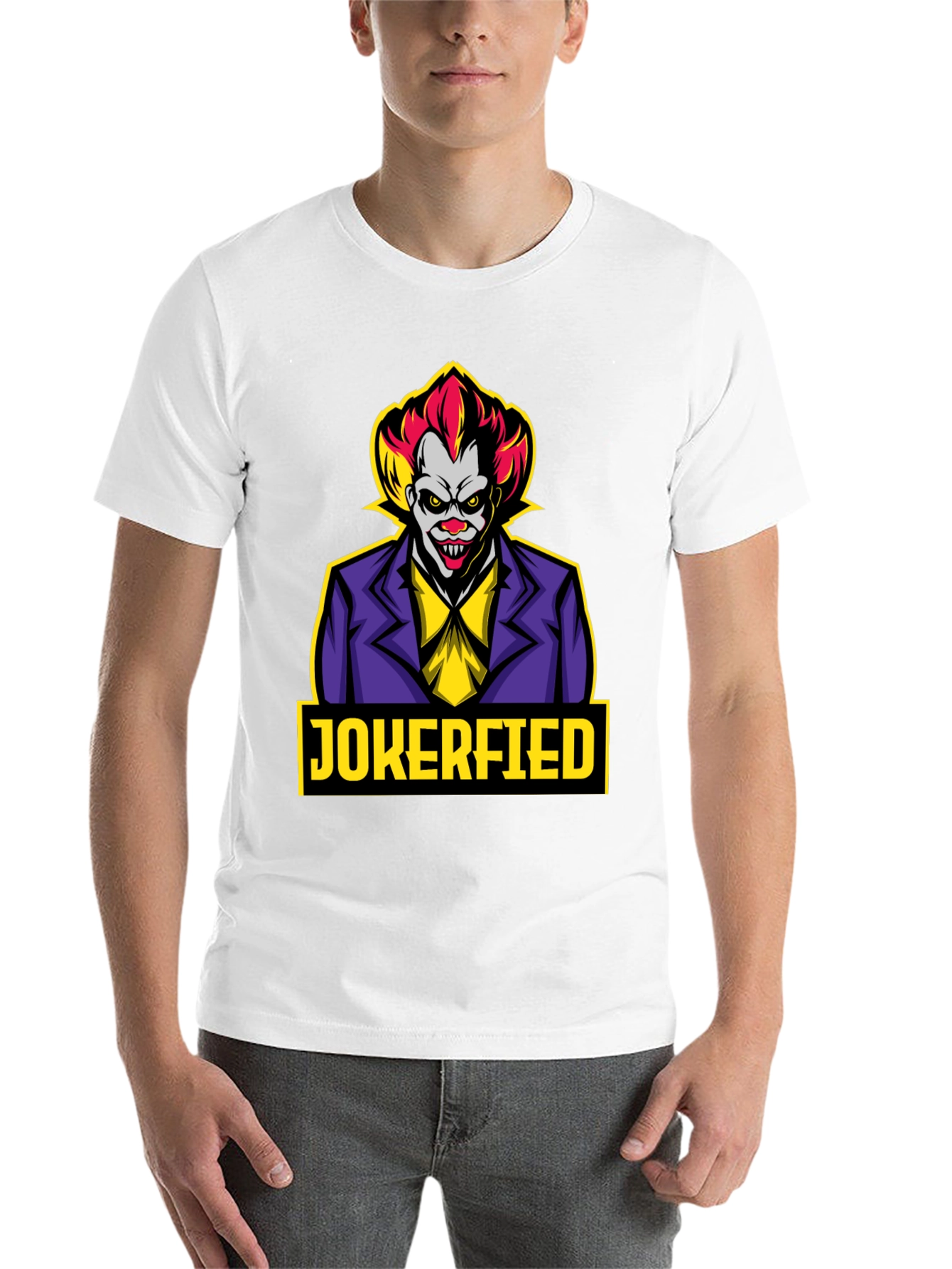 Black Jokerfied T-Shirt - Clown Graphic Tee view 14