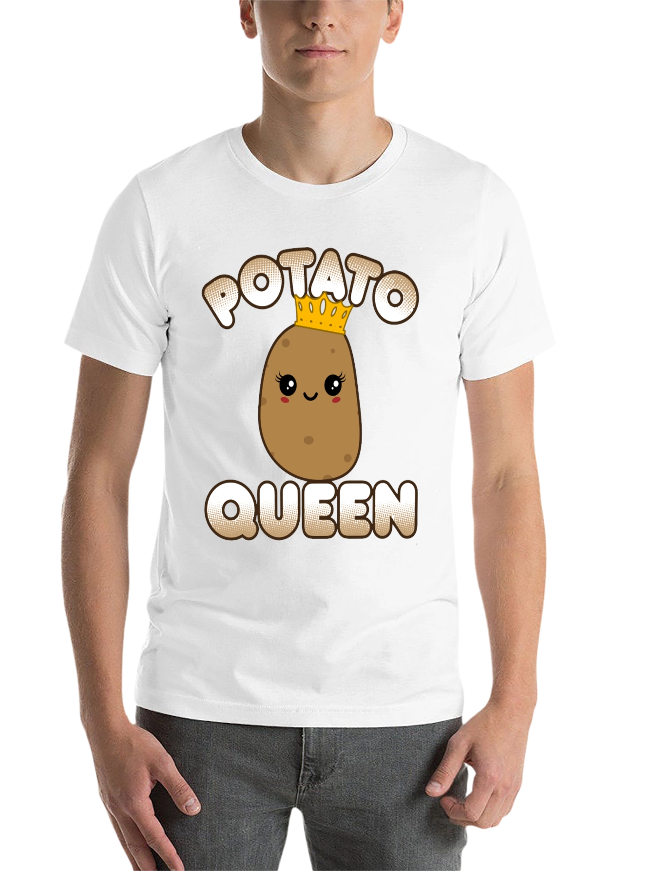 Black Potato Queen Graphic Tee - Funny T-Shirt view 14