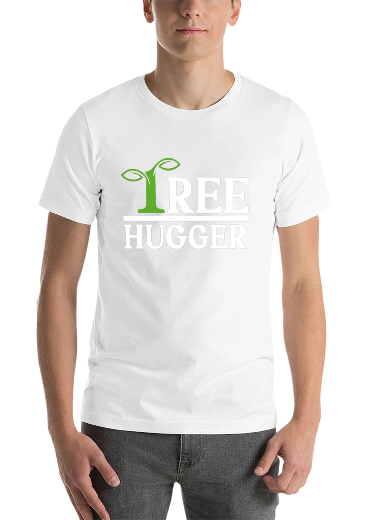 Black Tree Hugger Graphic Tee - Eco-Friendly Design view 14