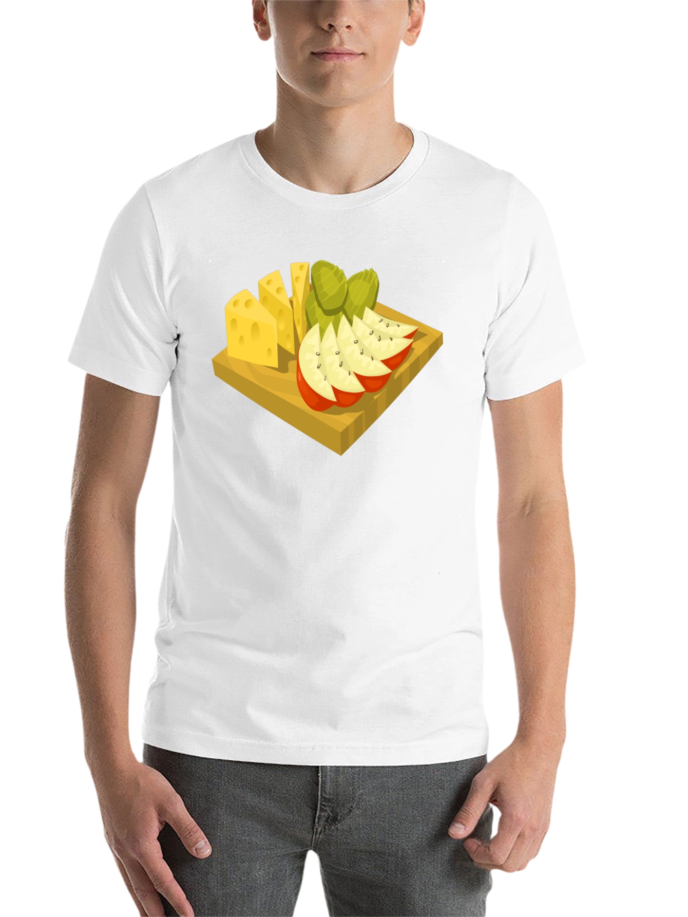 Black Cheese & Fruit Graphic Tee - Food Lover's Delight view 14
