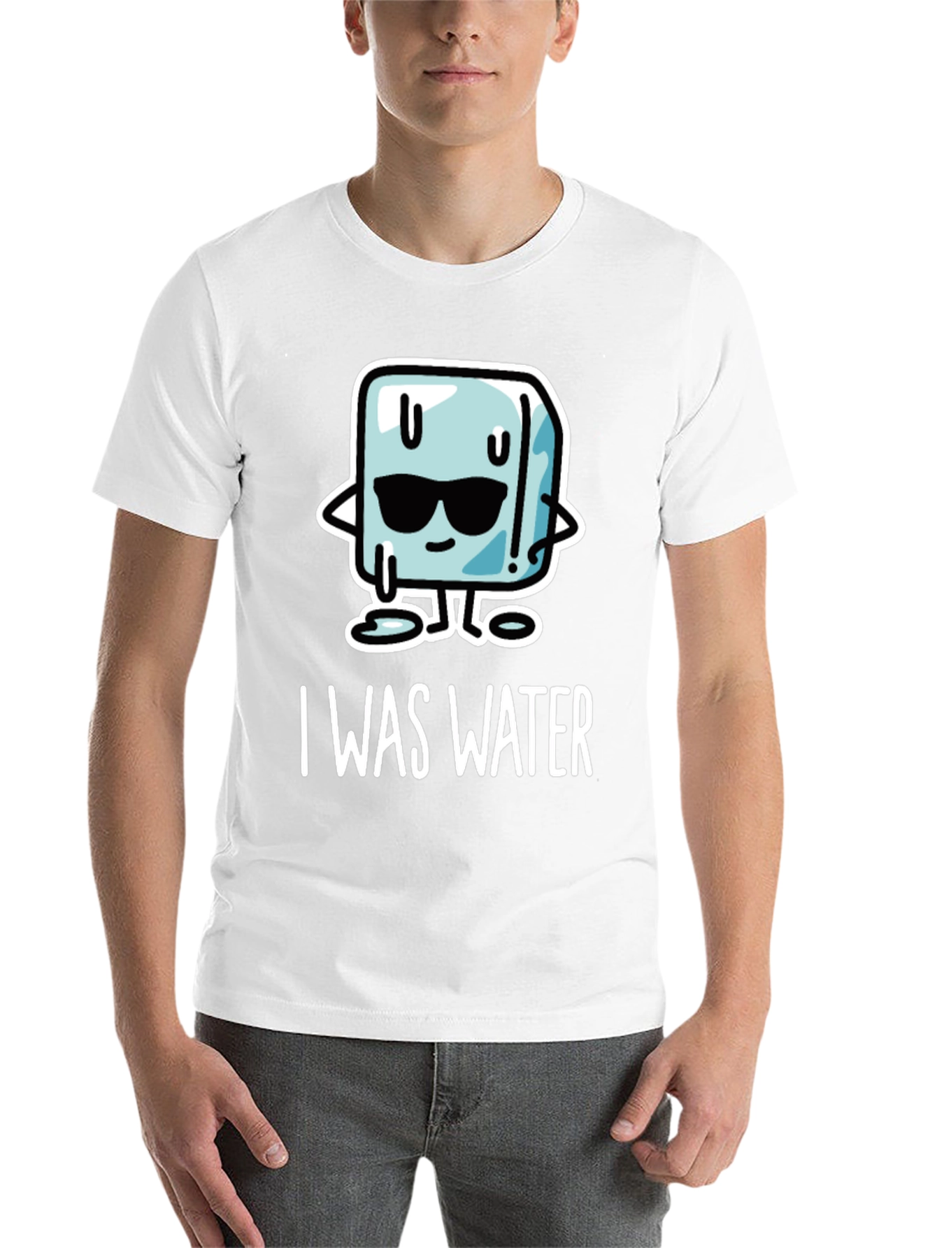 Black Cool Ice Cube T-Shirt - I Was Water Graphic Tee view 14