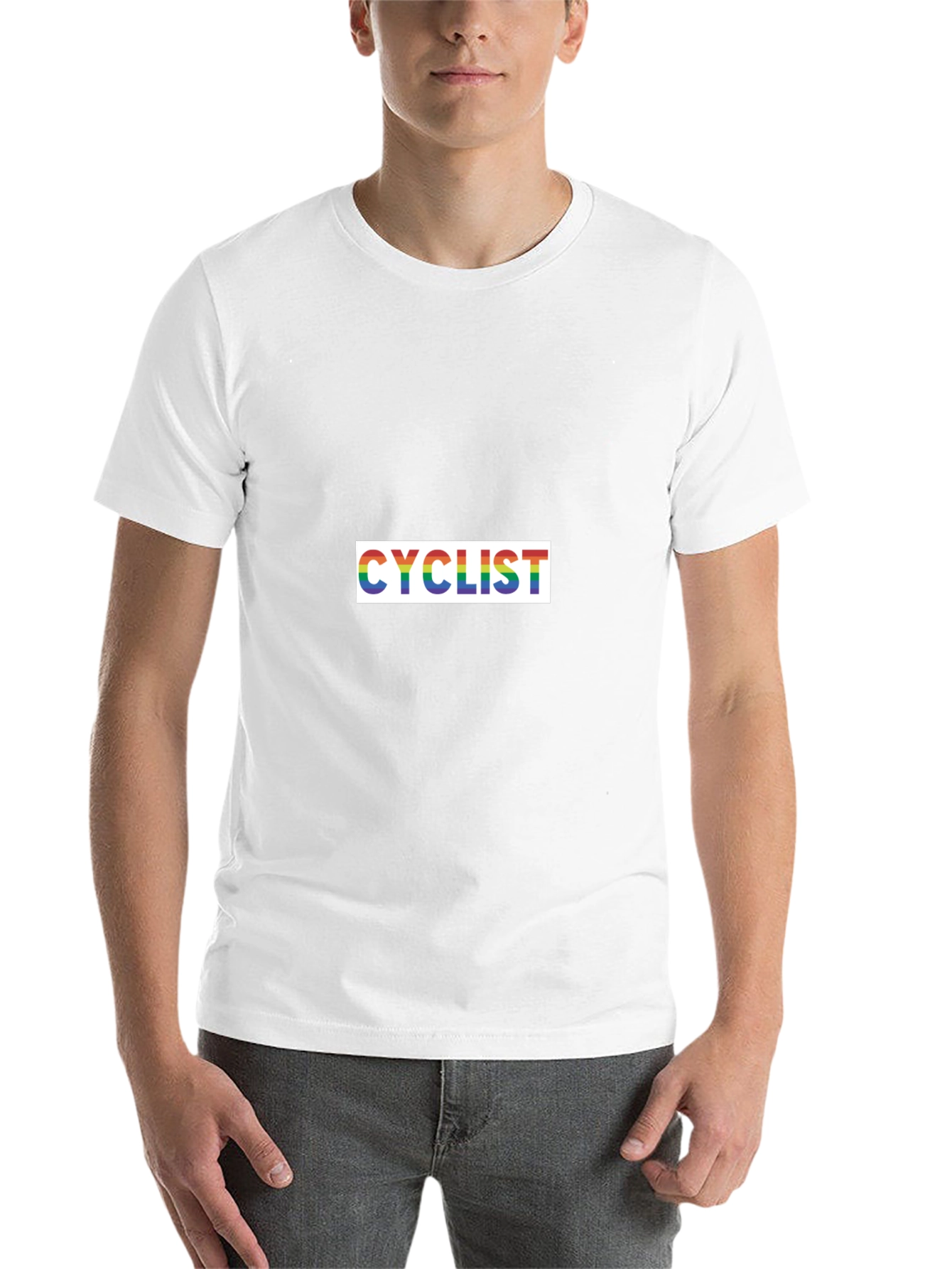 Black Rainbow Cyclist T-Shirt - Black view 14
