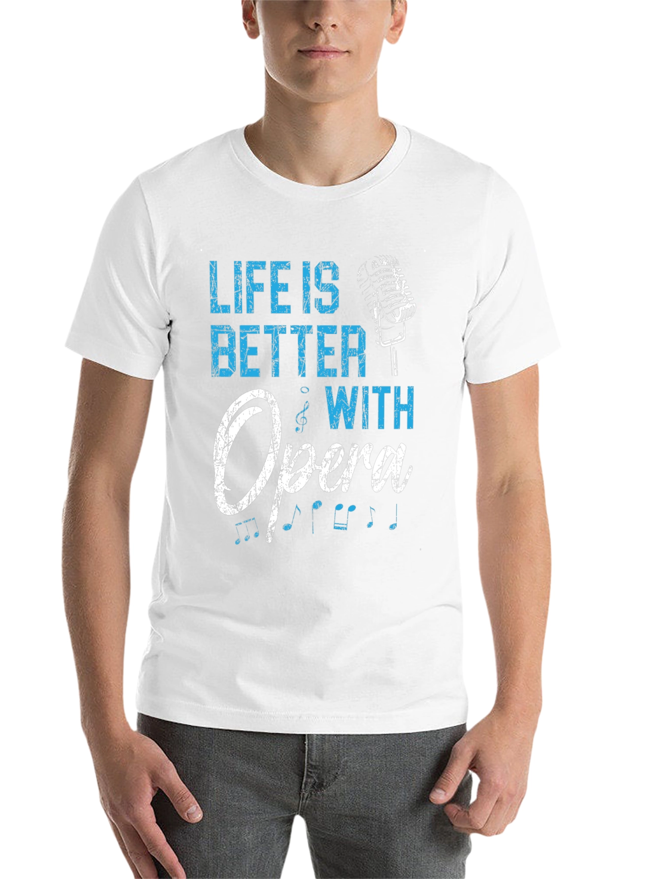 Black Life Is Better With Opera Black T-Shirt view 14