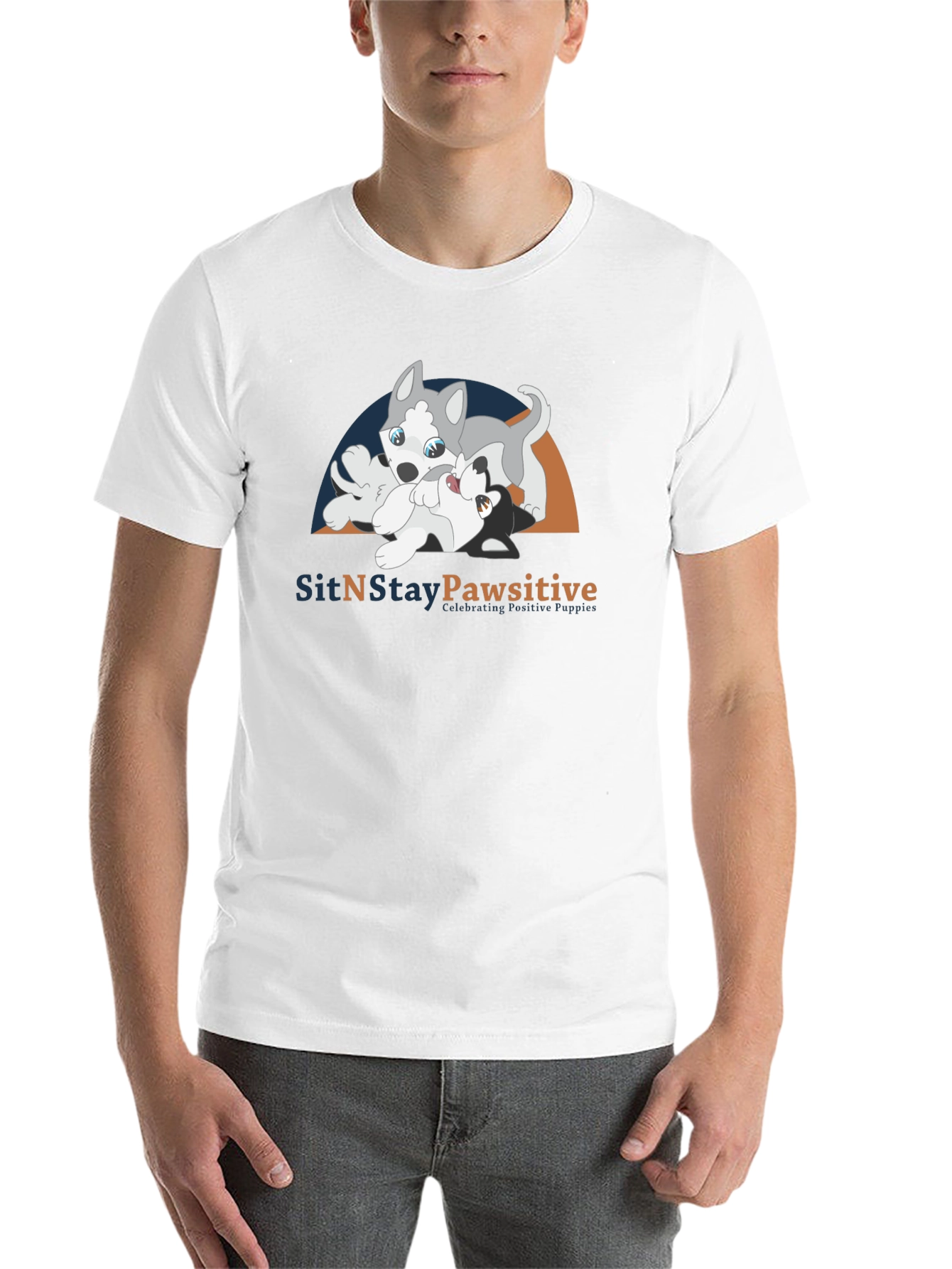 Black SitNStay Pawsitive Black Cotton T-Shirt view 14