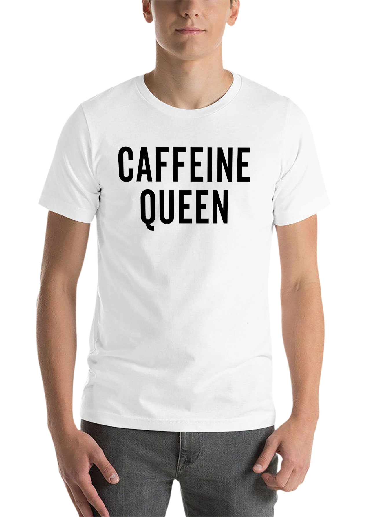 Black Caffeine Queen T-Shirt - Bold Statement Tee view 14