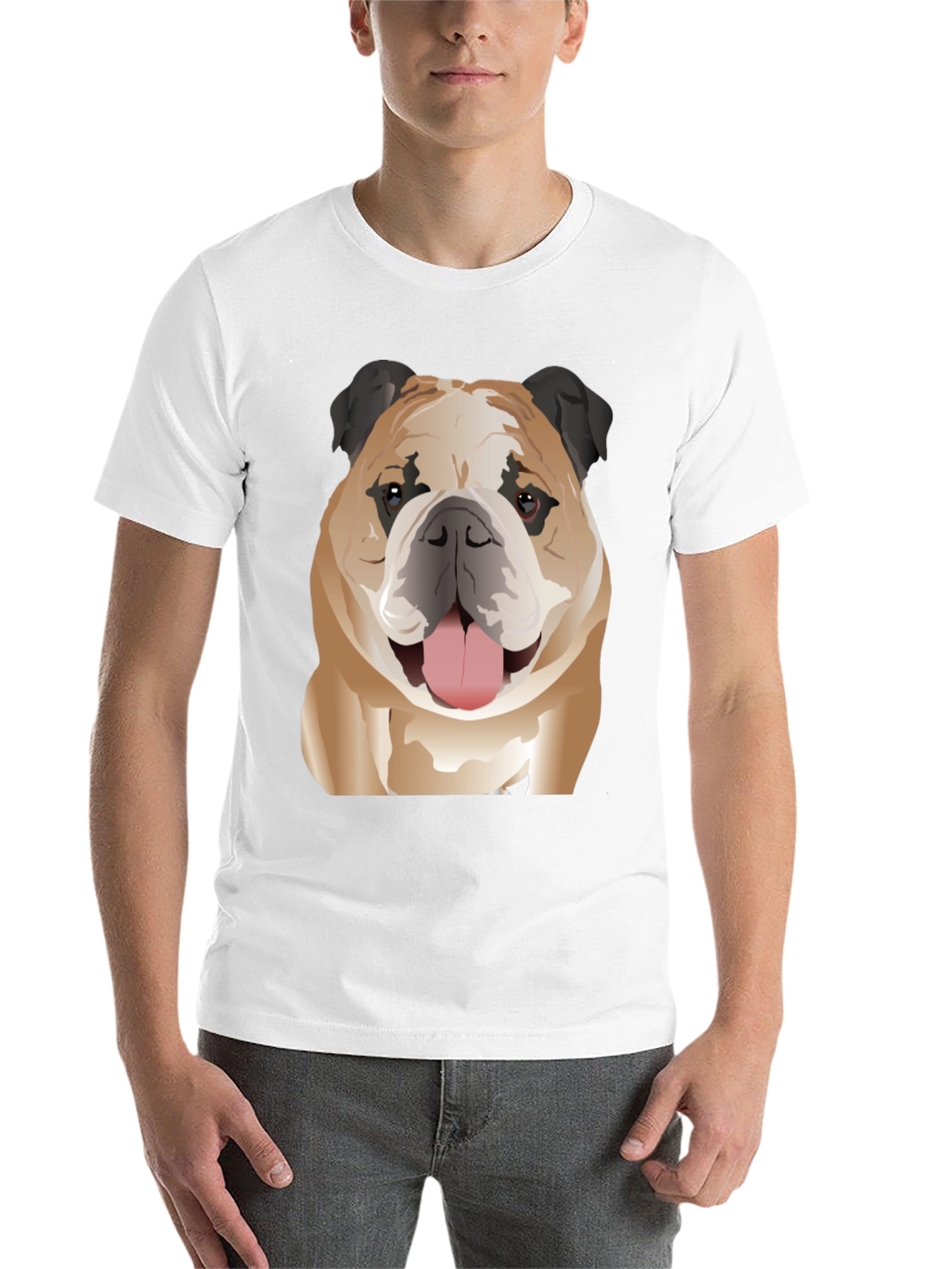 Black Bulldog Graphic T-Shirt - Trendy Pet Lover Tee view 14
