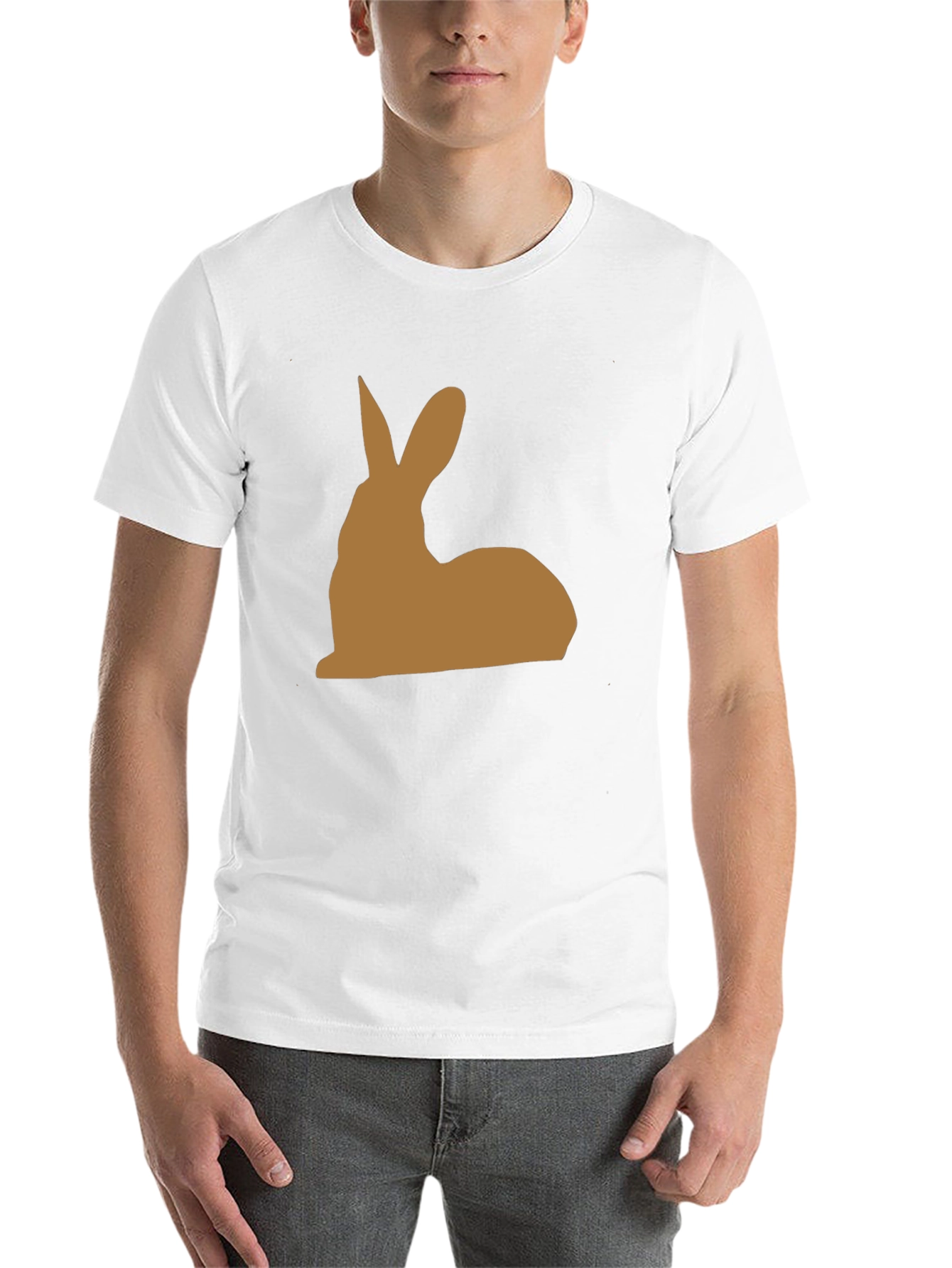 Black Rabbit Graphic Tee - Stylish Men's Black T-Shirt view 14