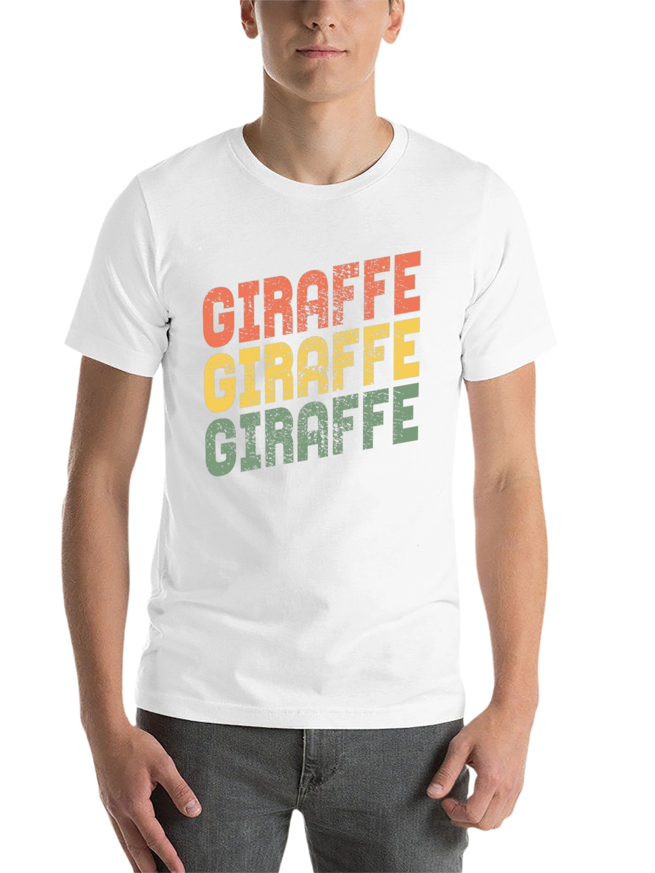 Black Retro Giraffe T-Shirt - Vintage Style Graphic Tee view 14
