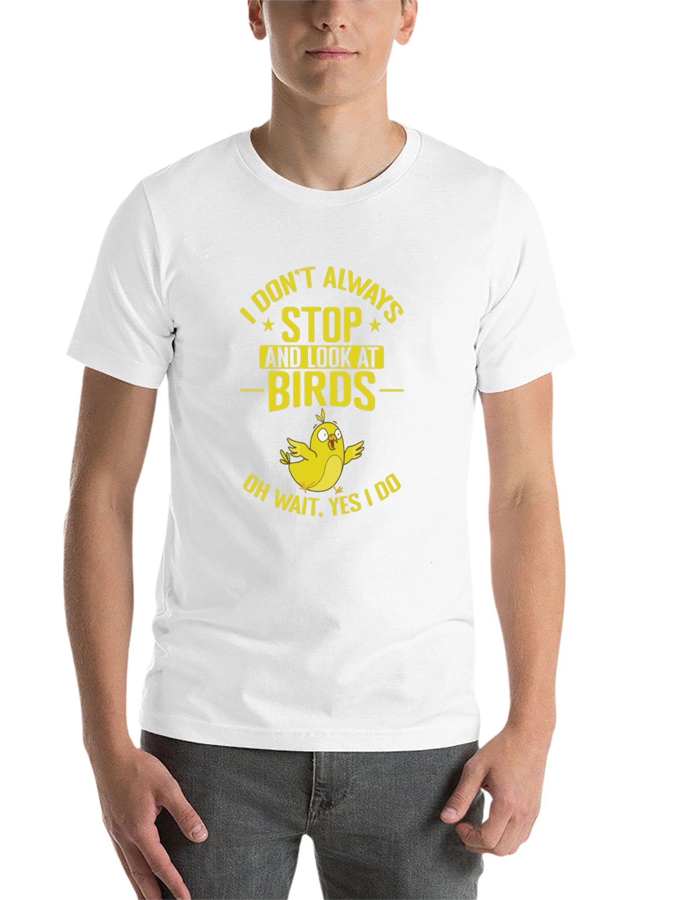 Black Bird Lover T-Shirt: I Don't Always Stop and Look! view 14