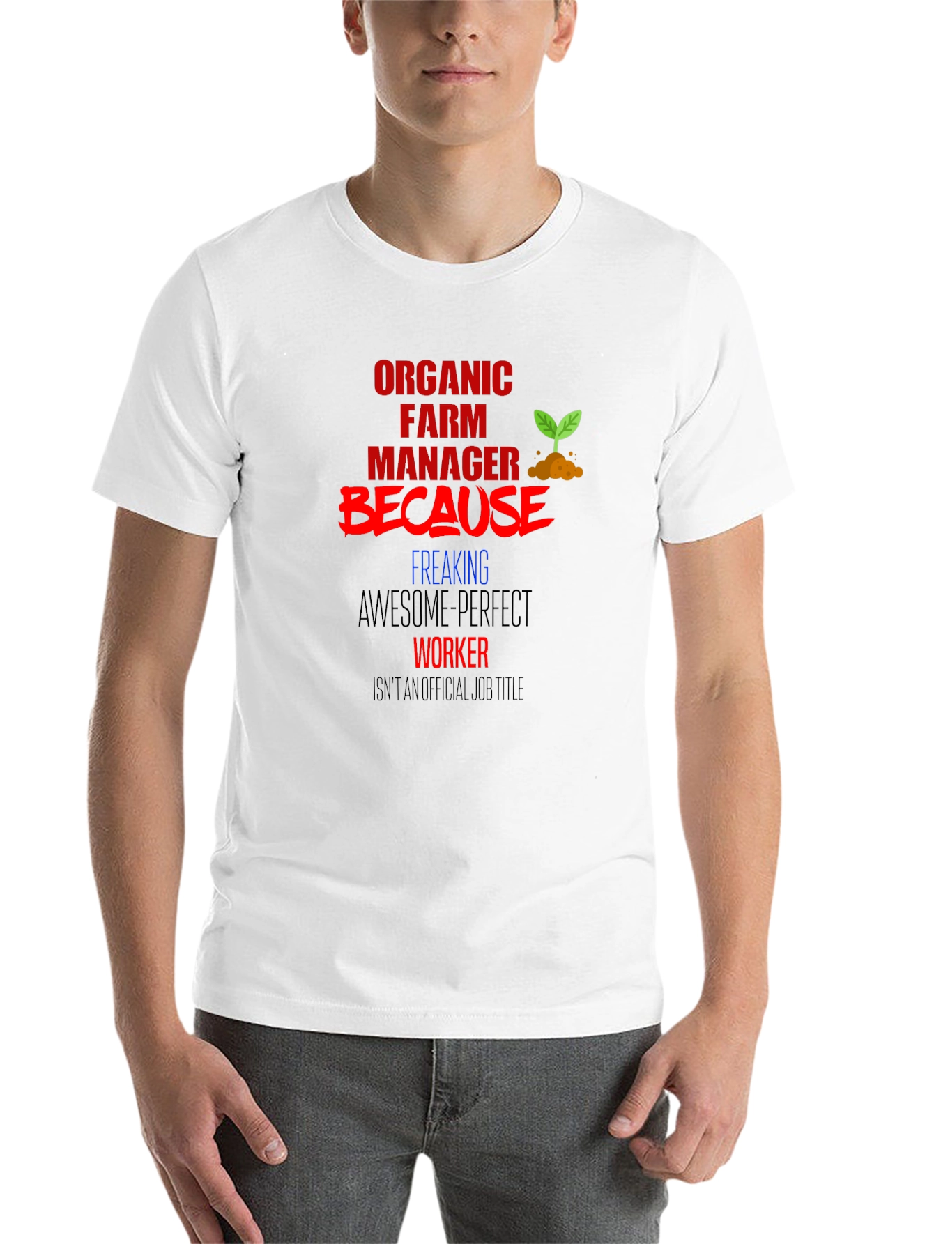 Black Organic Farm Manager Graphic Tee view 14