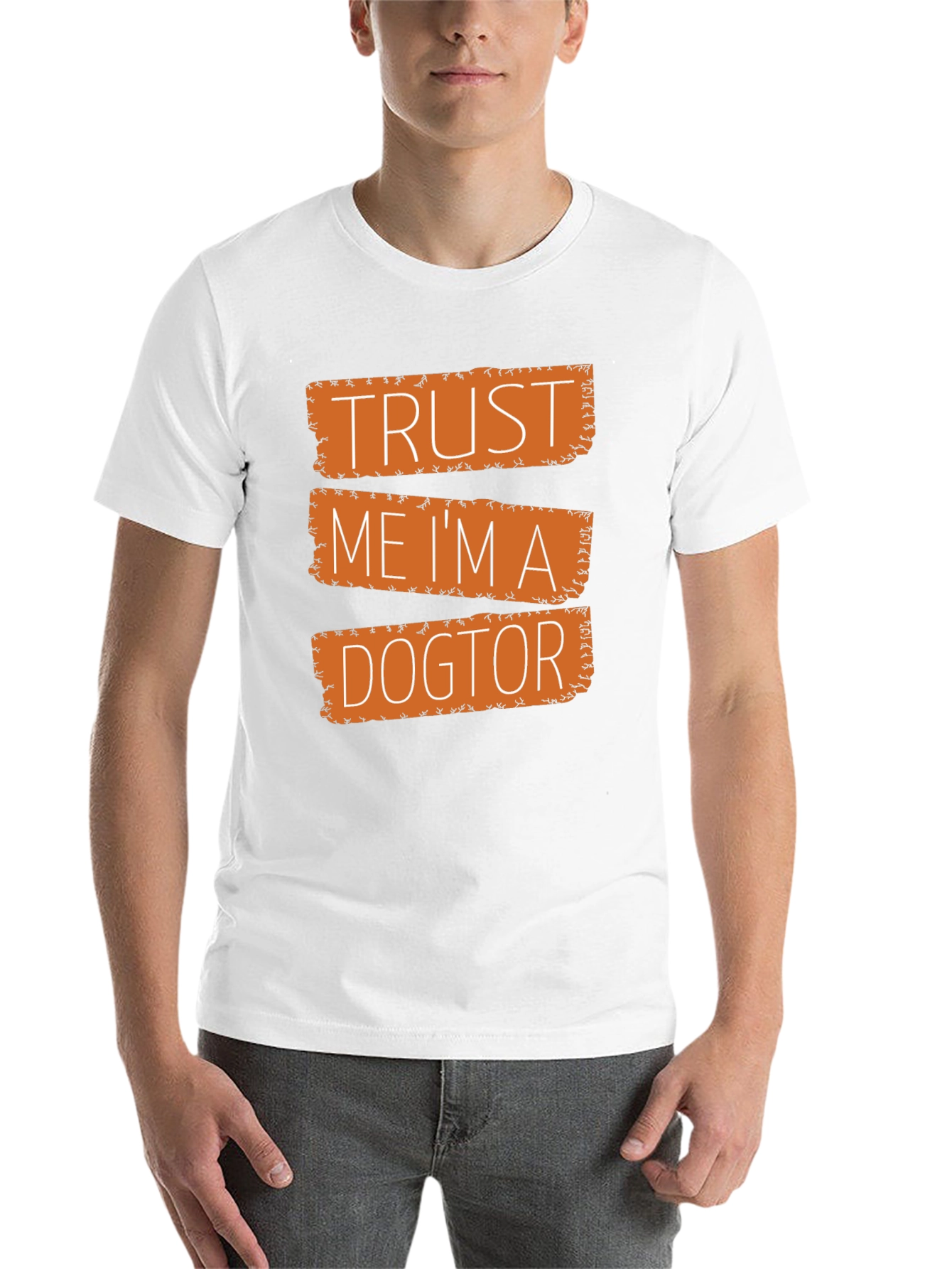 Black Trust Me I'm a Dogtor Black Graphic T-Shirt view 14