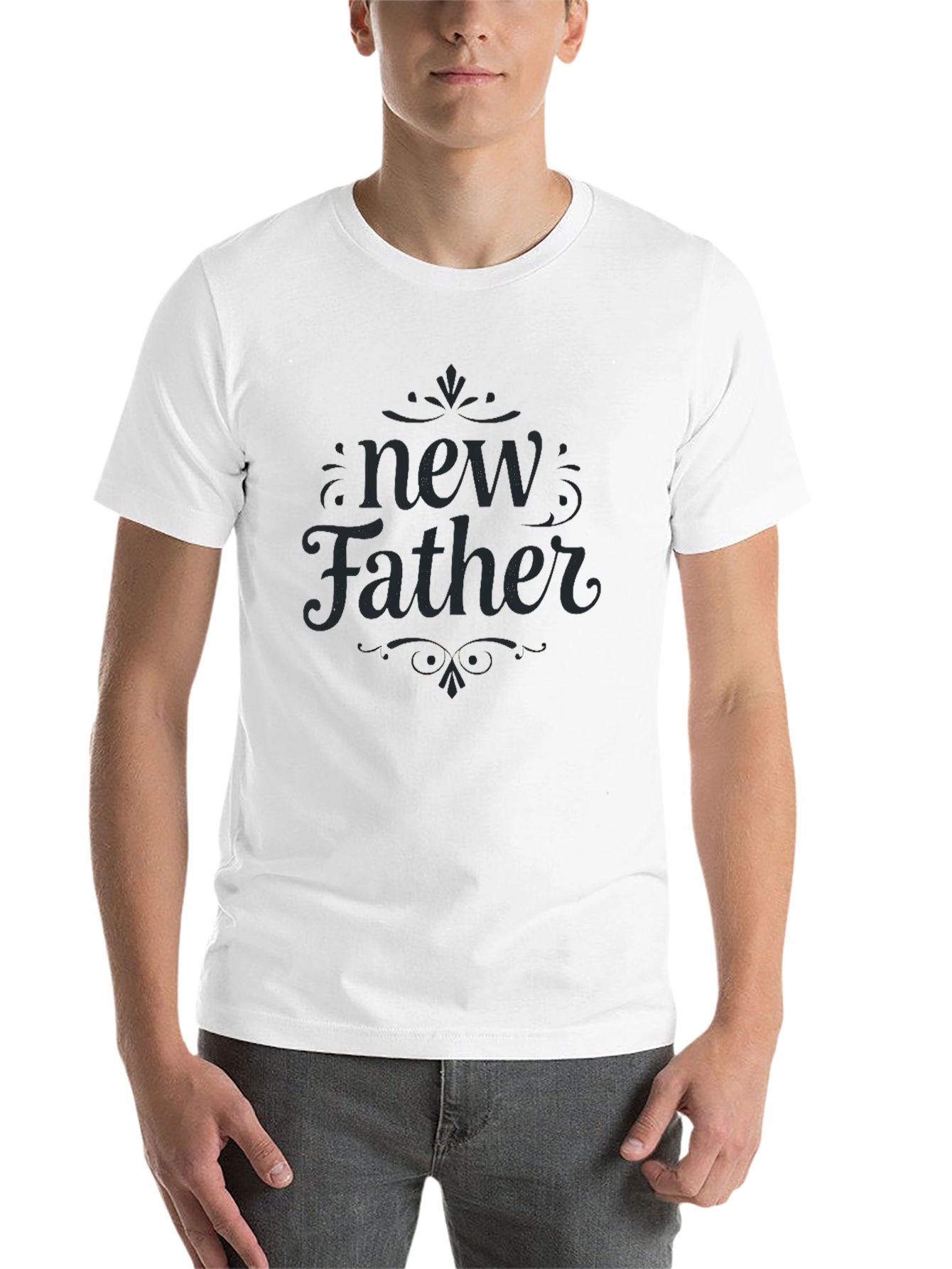 Black New Father Graphic T-Shirt - Soft Cotton Blend view 14