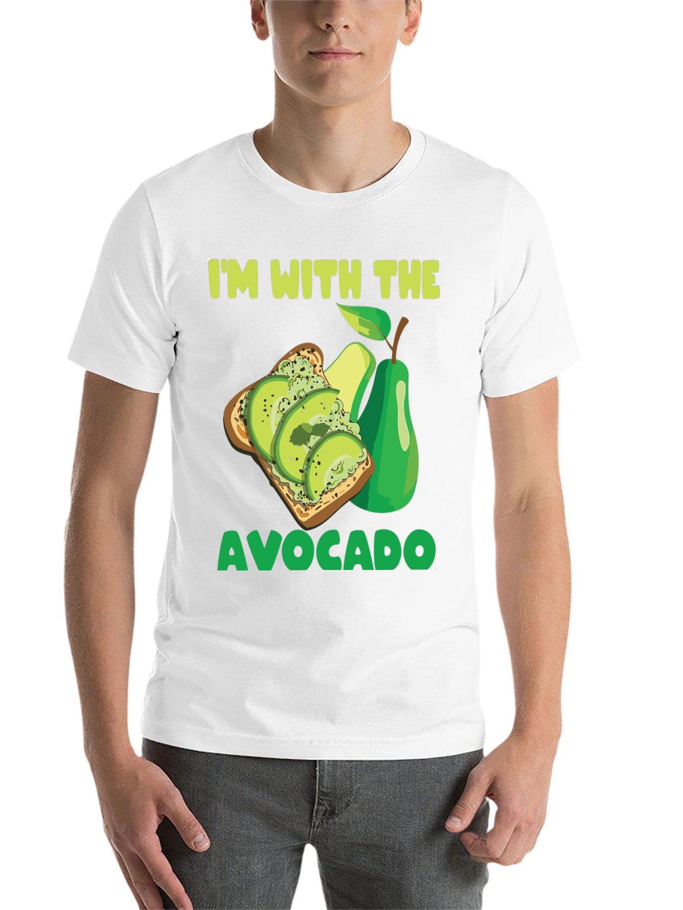 Black I'm With The Avocado T-Shirt view 14
