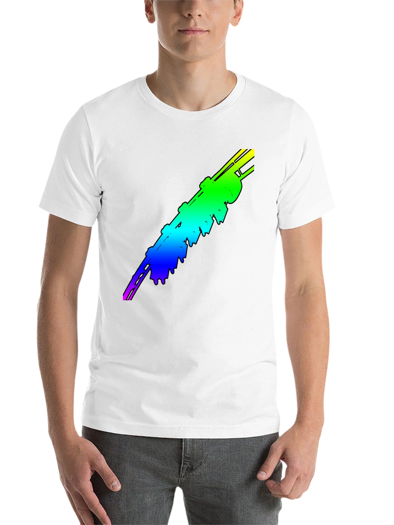 Black Rainbow Rocket T-Shirt view 14