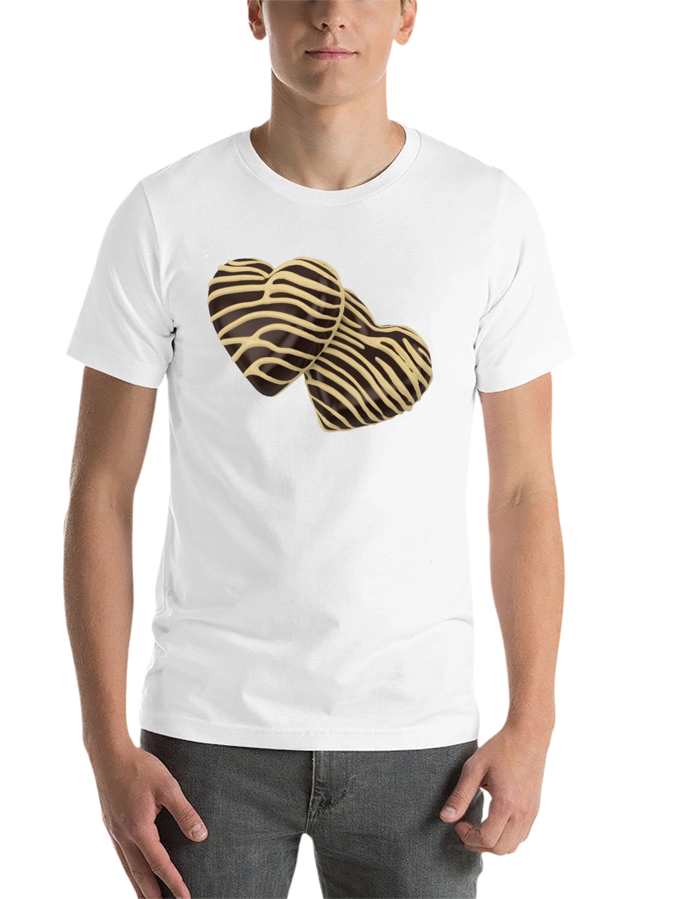 Black Heart Zebra Print T-Shirt - Stylish Graphic Tee view 14