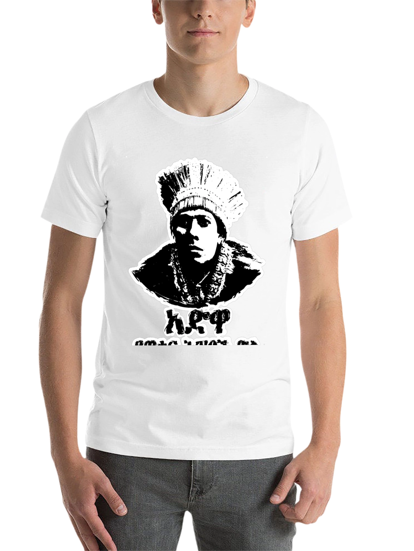 Black Vintage Style Headdress T-Shirt - Retro Cool Design view 14