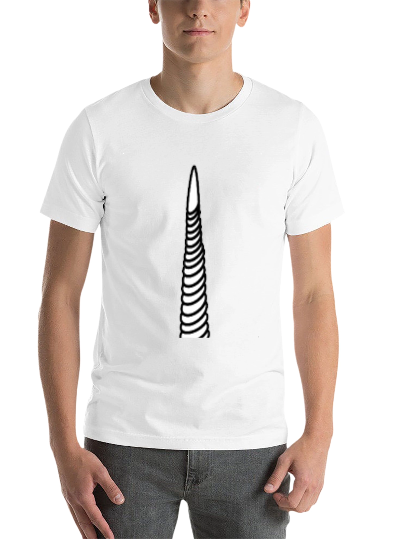 Black Unicorn Ribcage Graphic Tee - Black Cotton Blend view 14