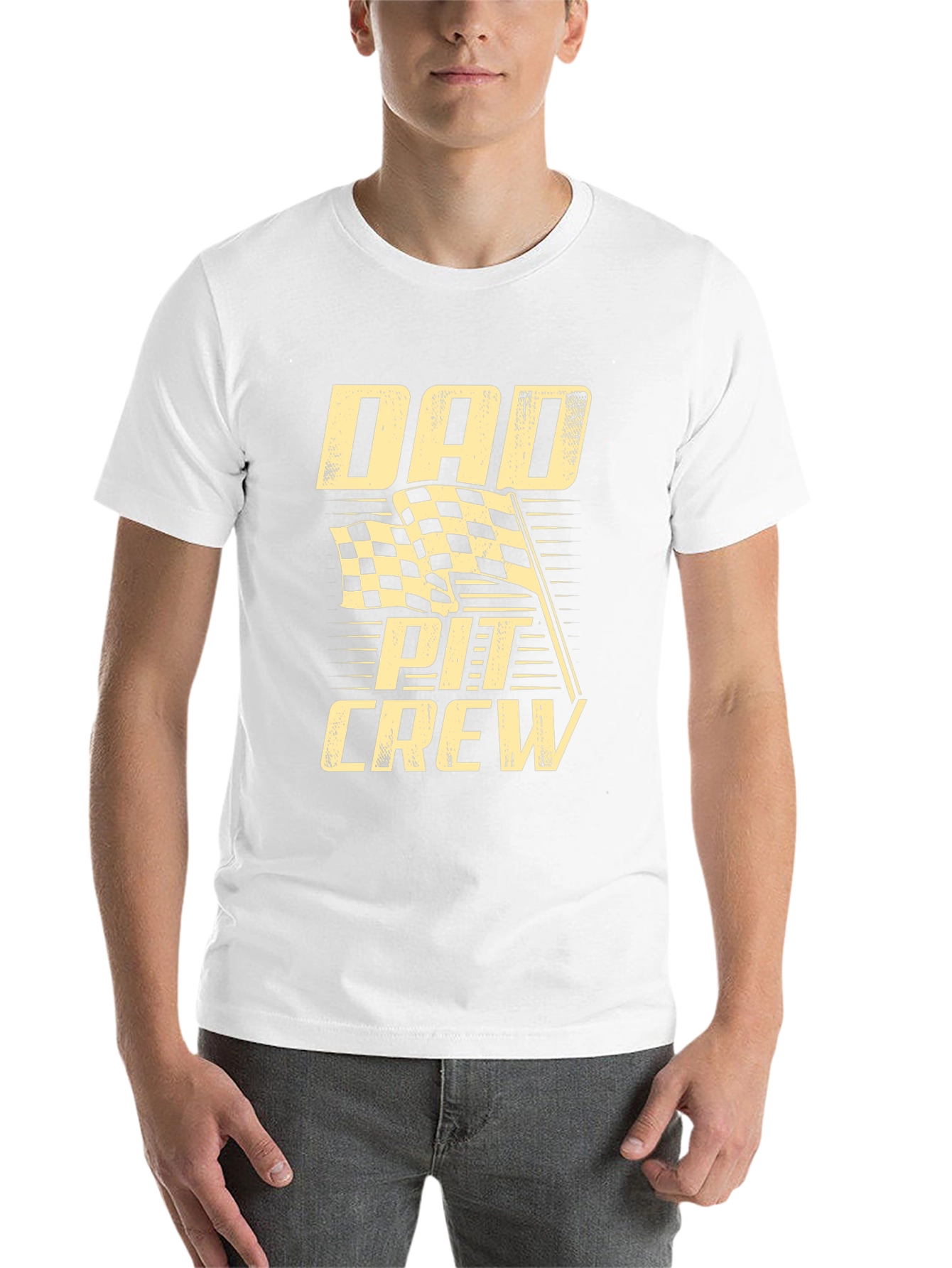 Black Dad Pit Crew T-Shirt - Racing Fan Tee view 14