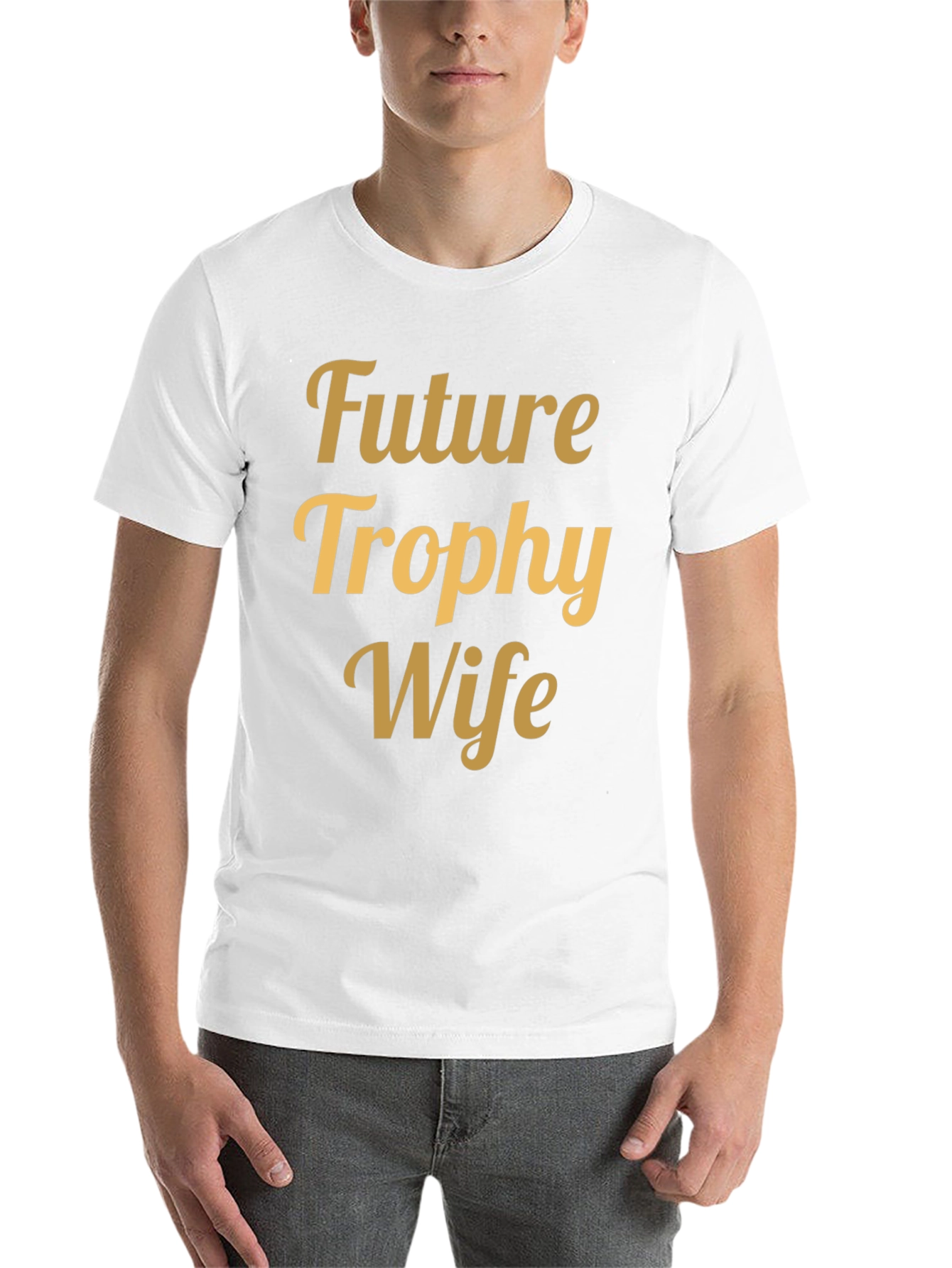 Black Future Trophy Wife T-Shirt - Funny Bachelor Party Tee view 14