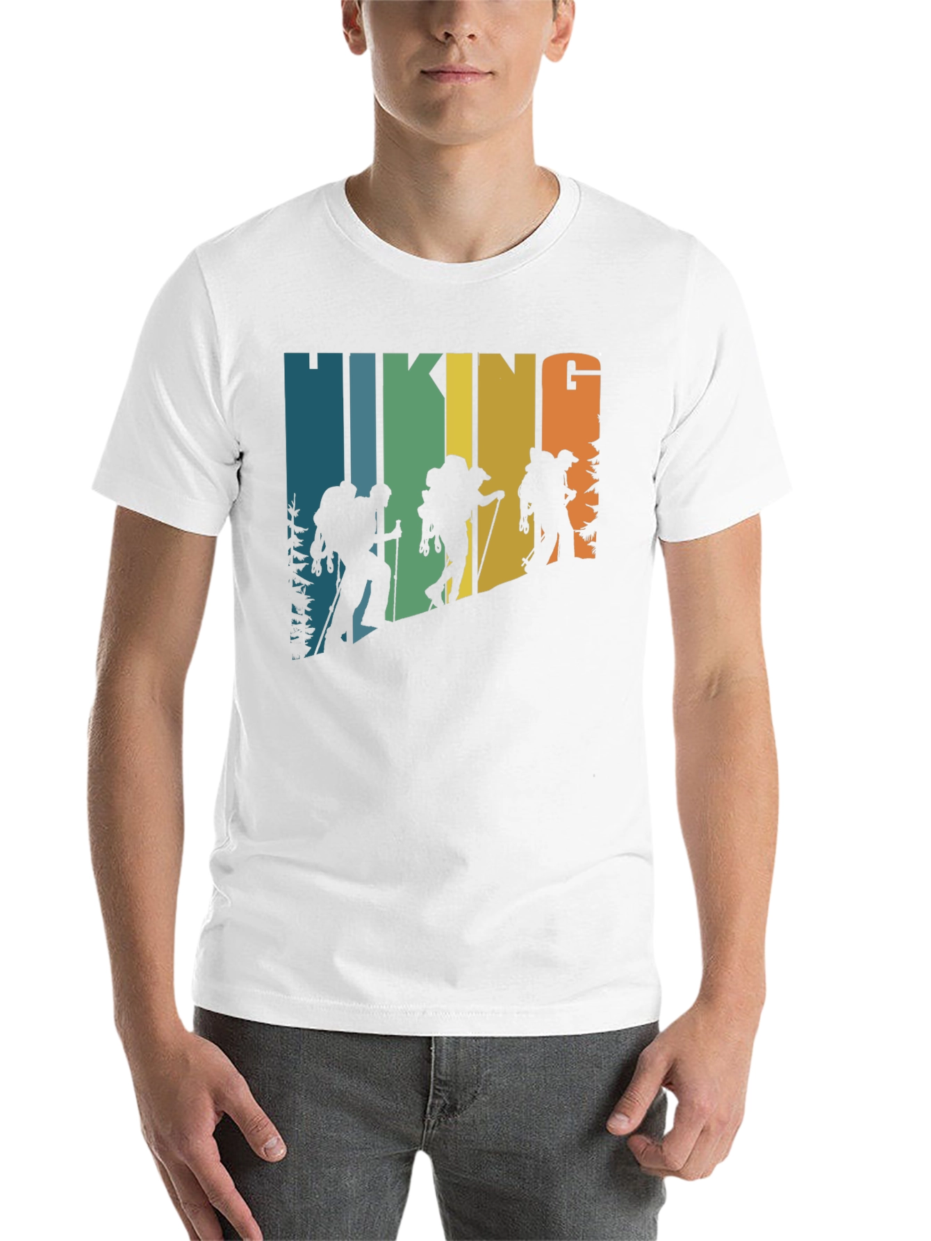 Black Hiking Retro T-Shirt Outdoor Adventure Tee view 14