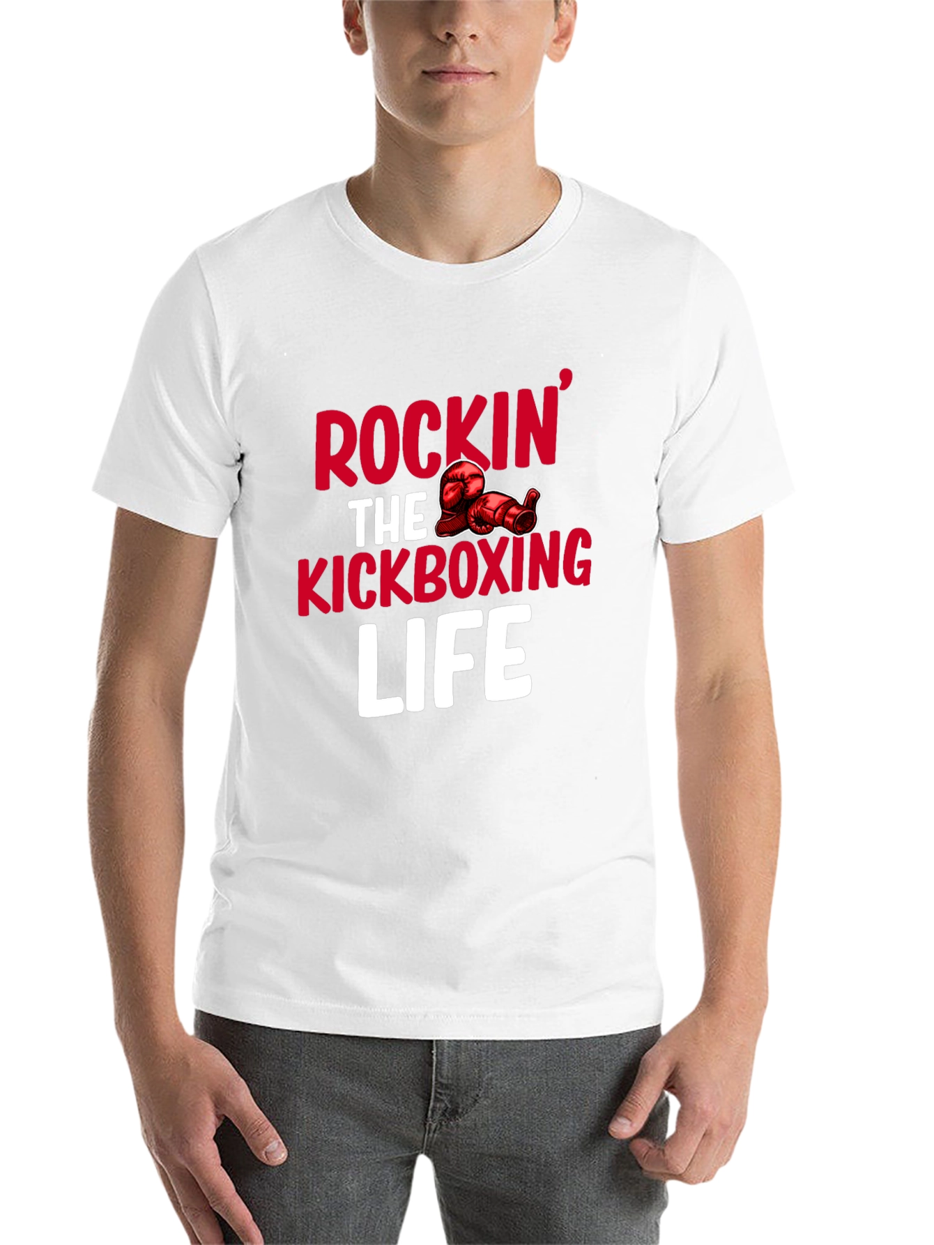 Black Rockin' Kickboxing Life Graphic Tee view 14
