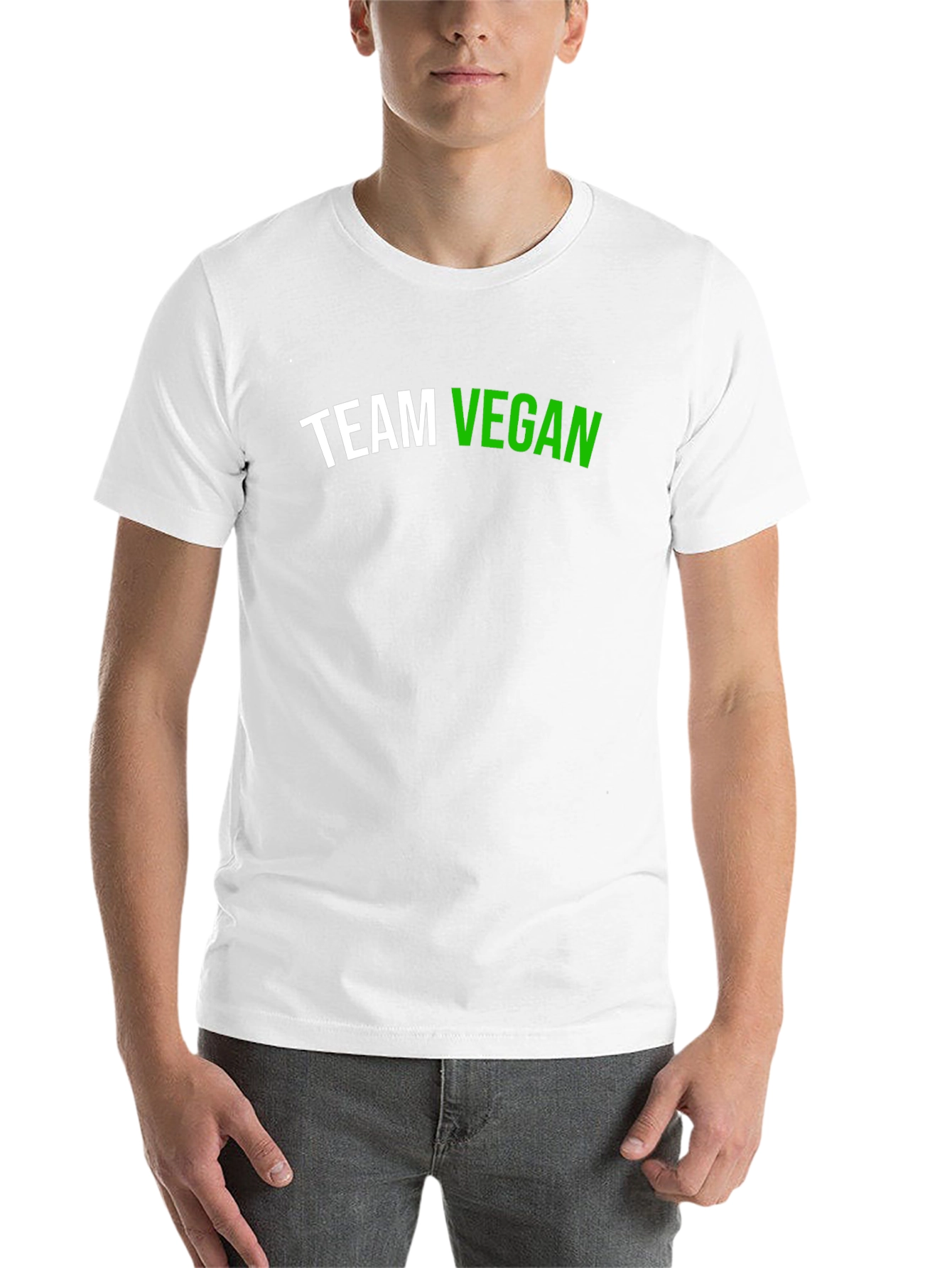 Black Team Vegan Graphic T-Shirt - Black view 14
