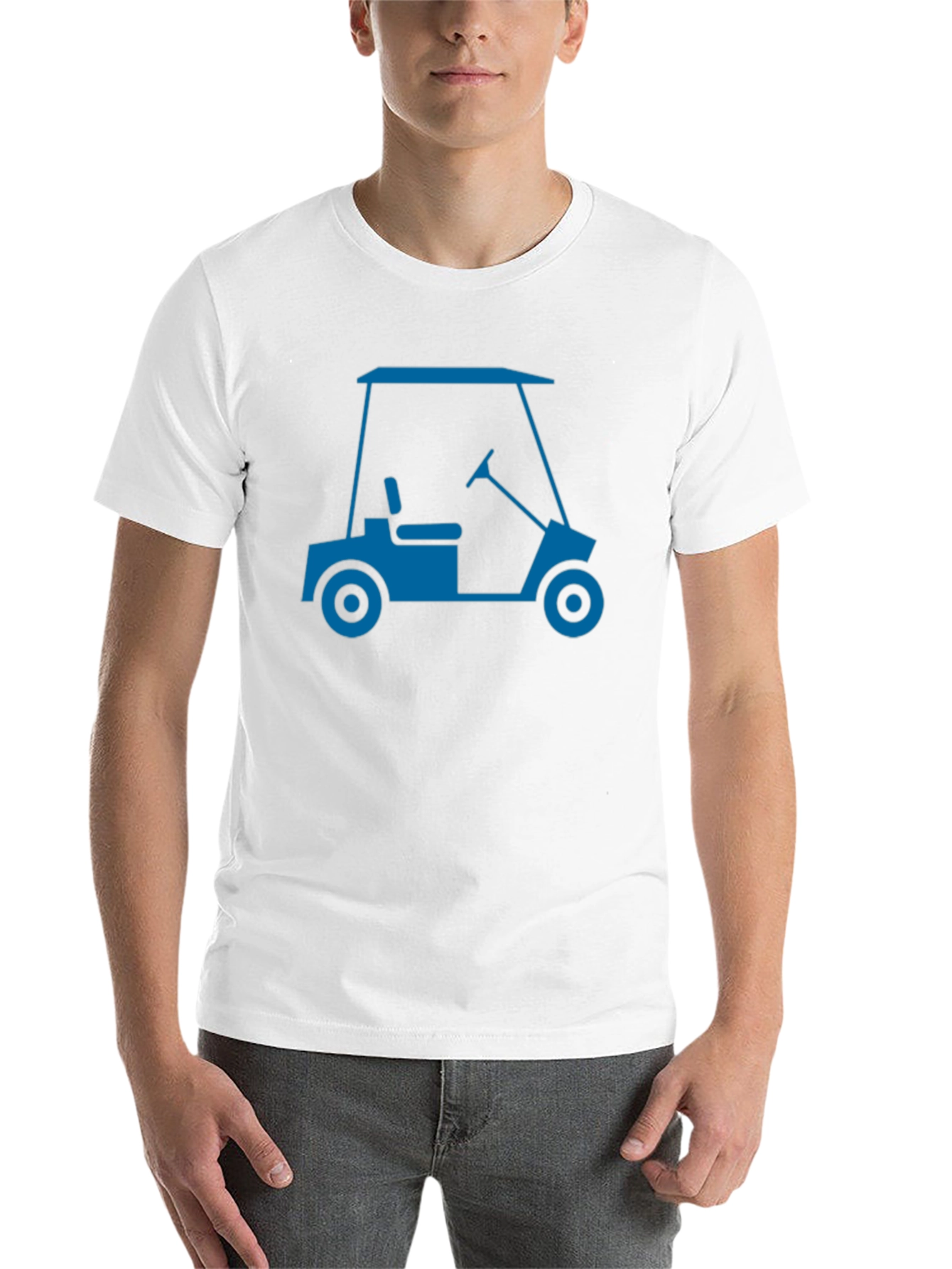 Black Golf Cart Graphic Tee - Cool & Casual view 14