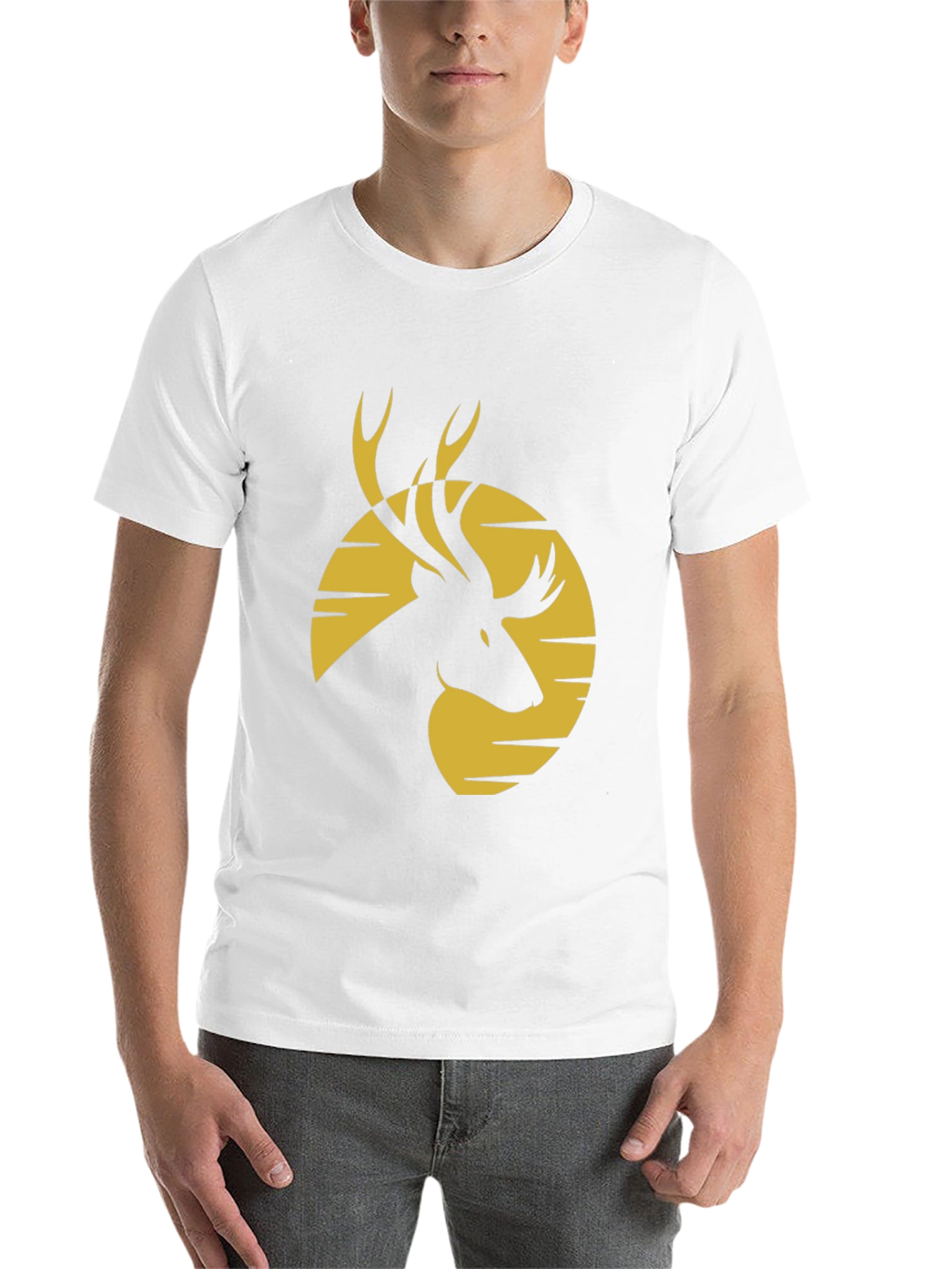 Black Deer Silhouette T-Shirt view 14