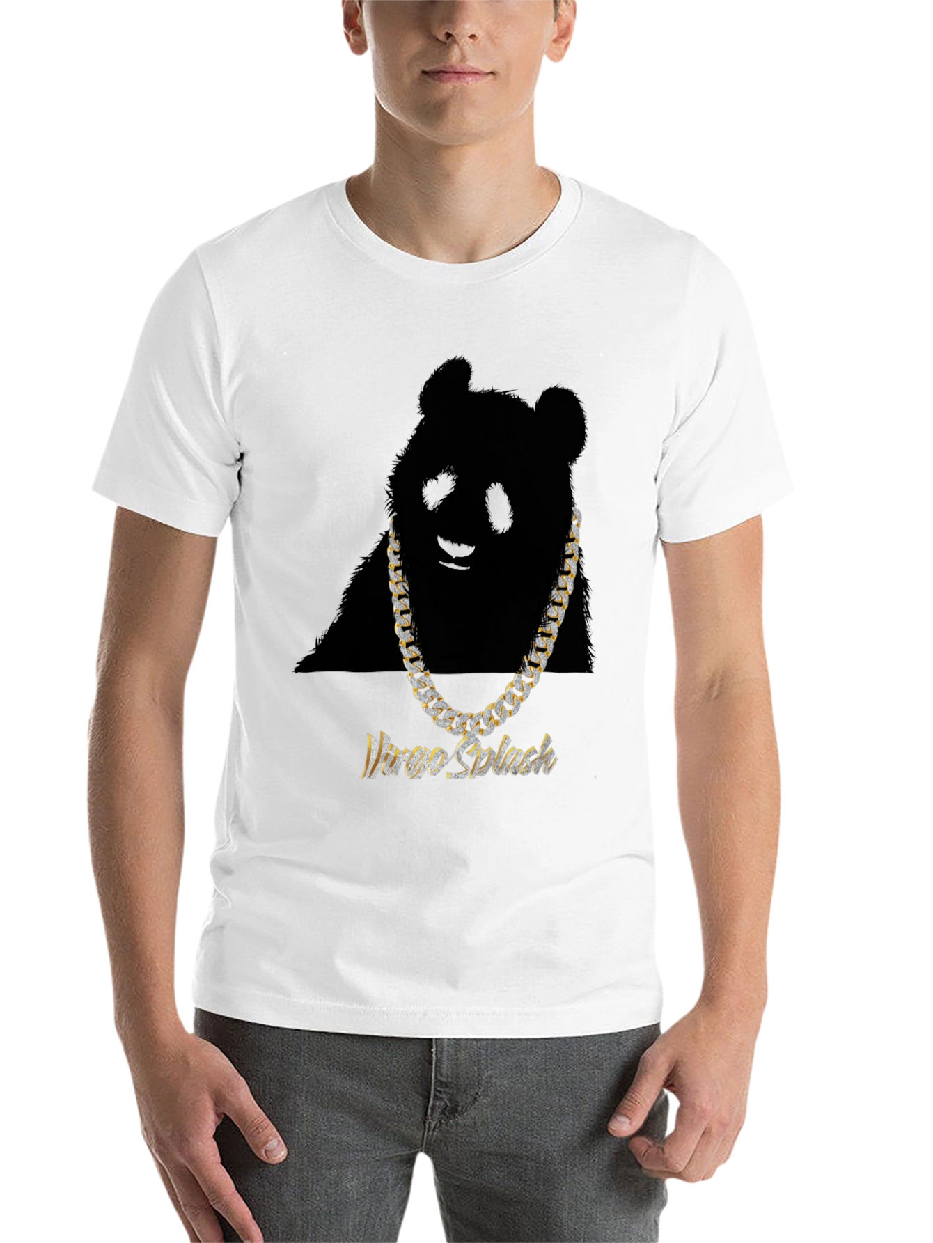 Black Panda Bling Graphic Tee view 14