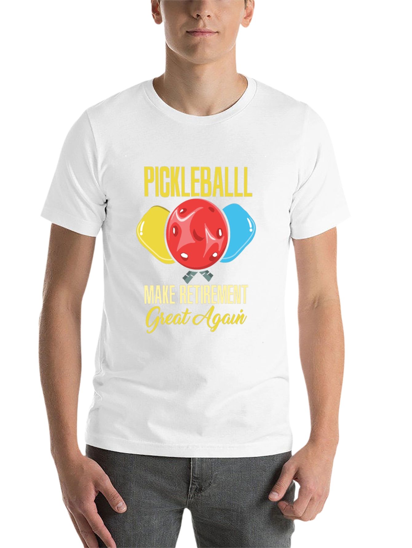 Black Pickleball Retirement T-Shirt view 14