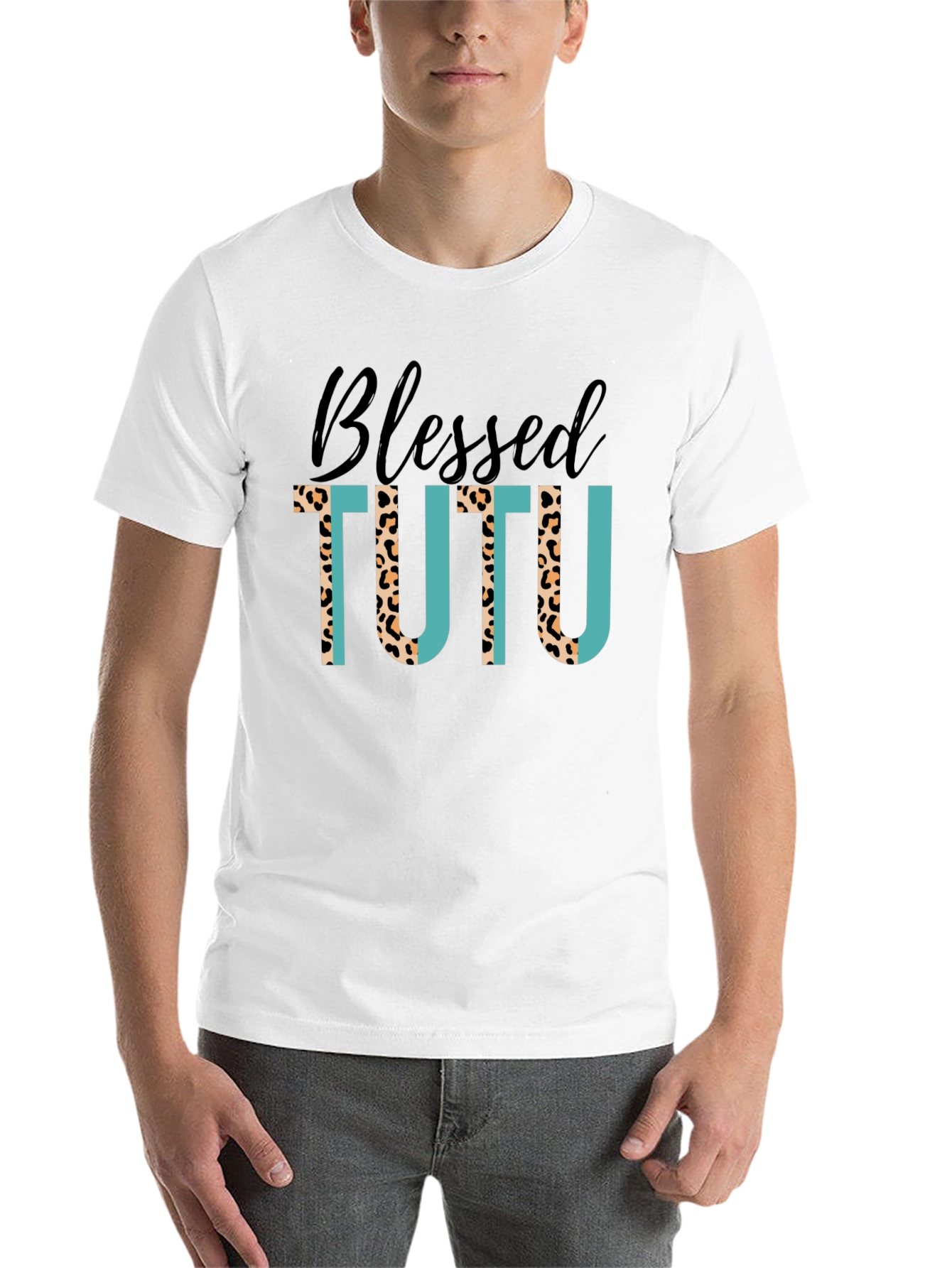 Black Blessed Tutu T-Shirt: Stylish Graphic Tee view 14