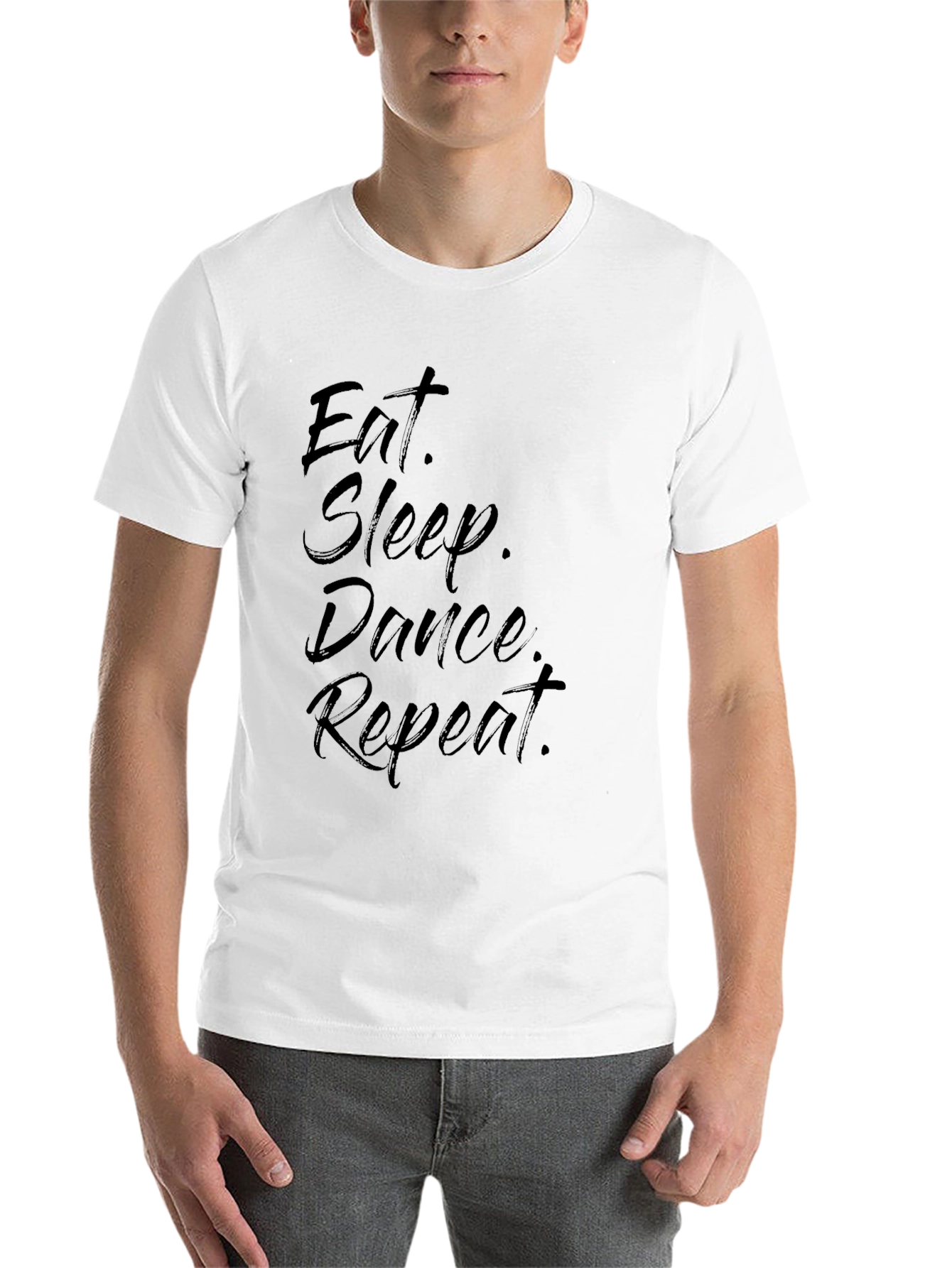 Black Eat Sleep Dance Repeat Graphic Tee view 14