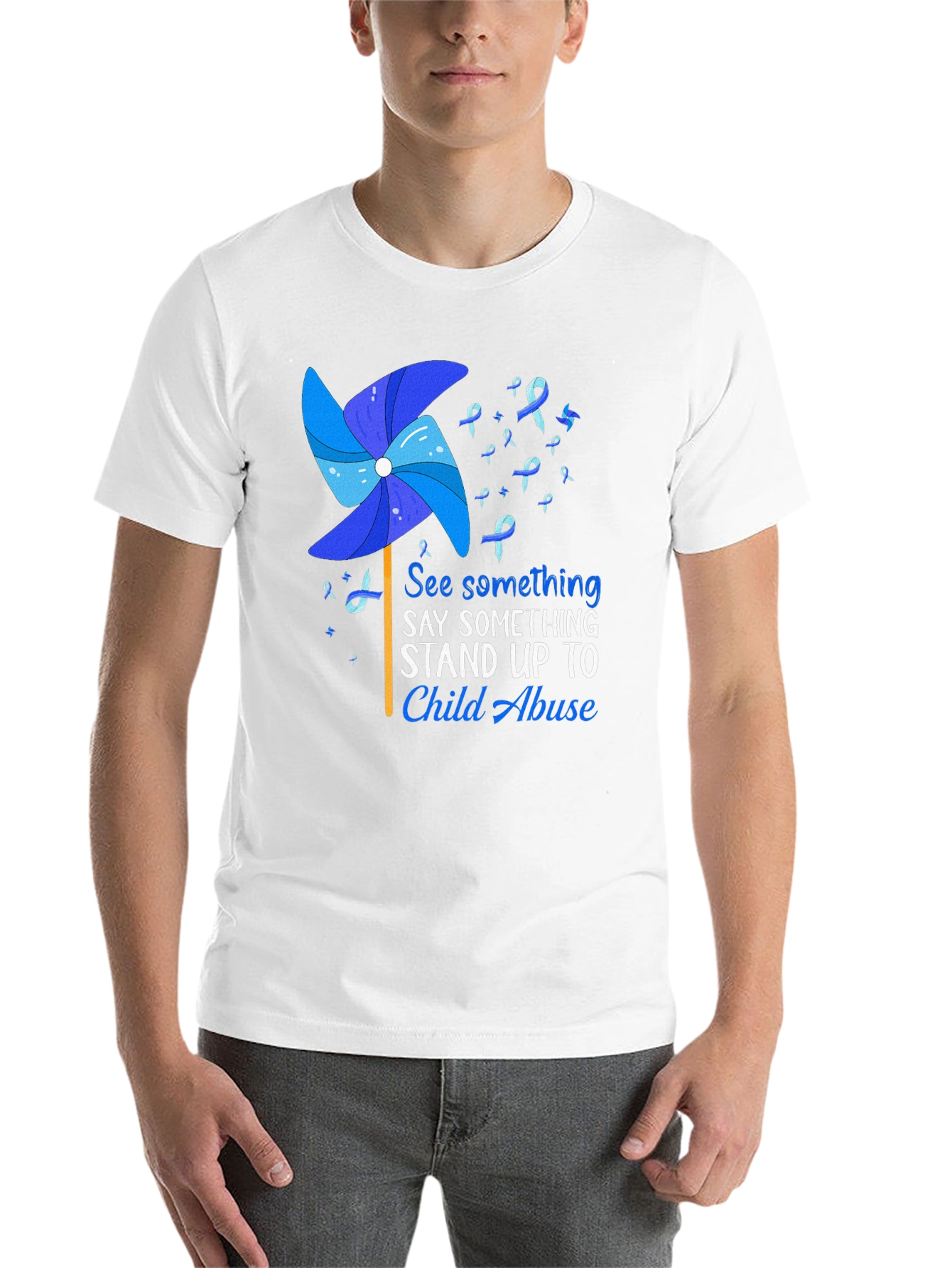 Child Abuse Awareness Graphic T-Shirt - 14