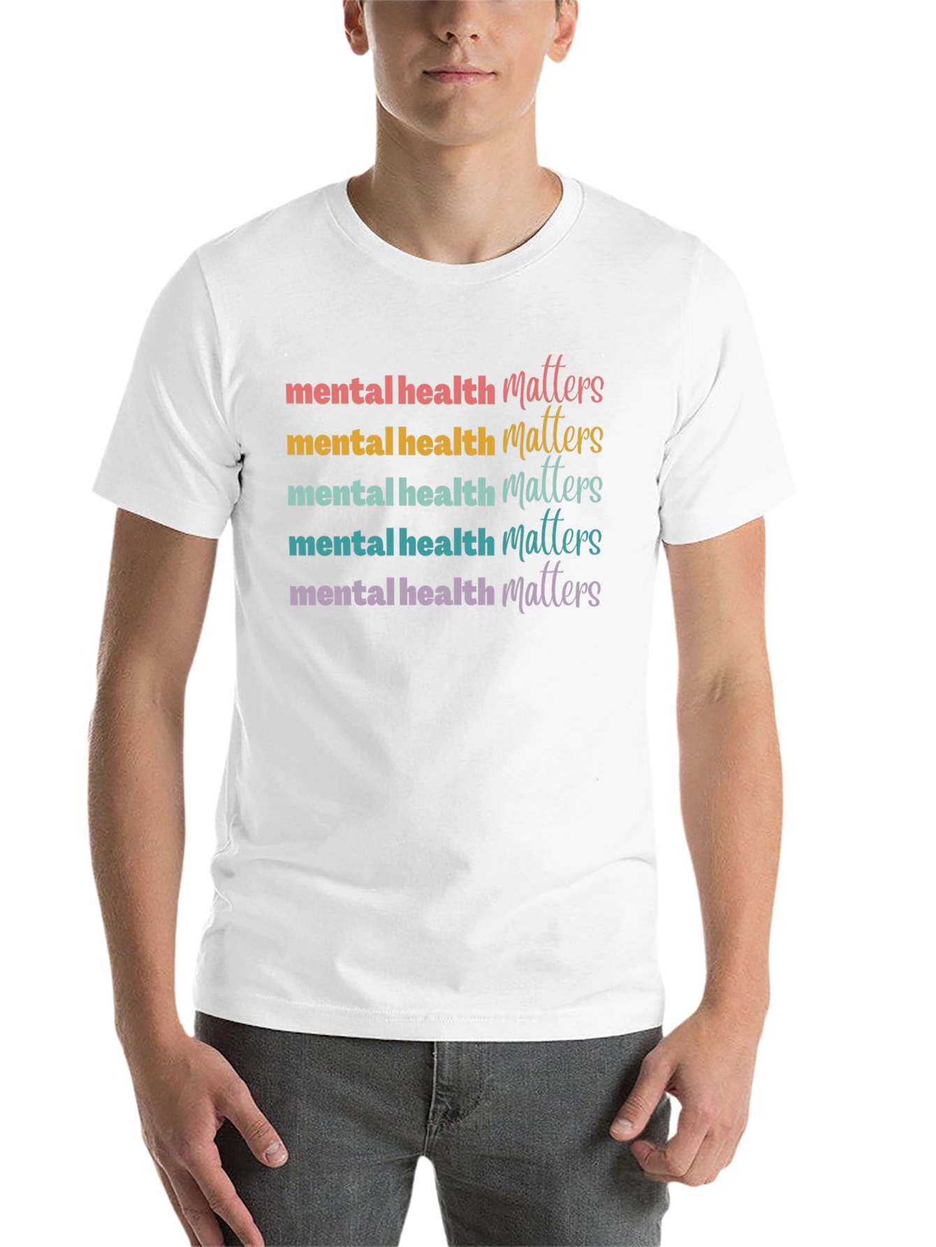 Black Mental Health Matters Graphic Tee - Black view 14