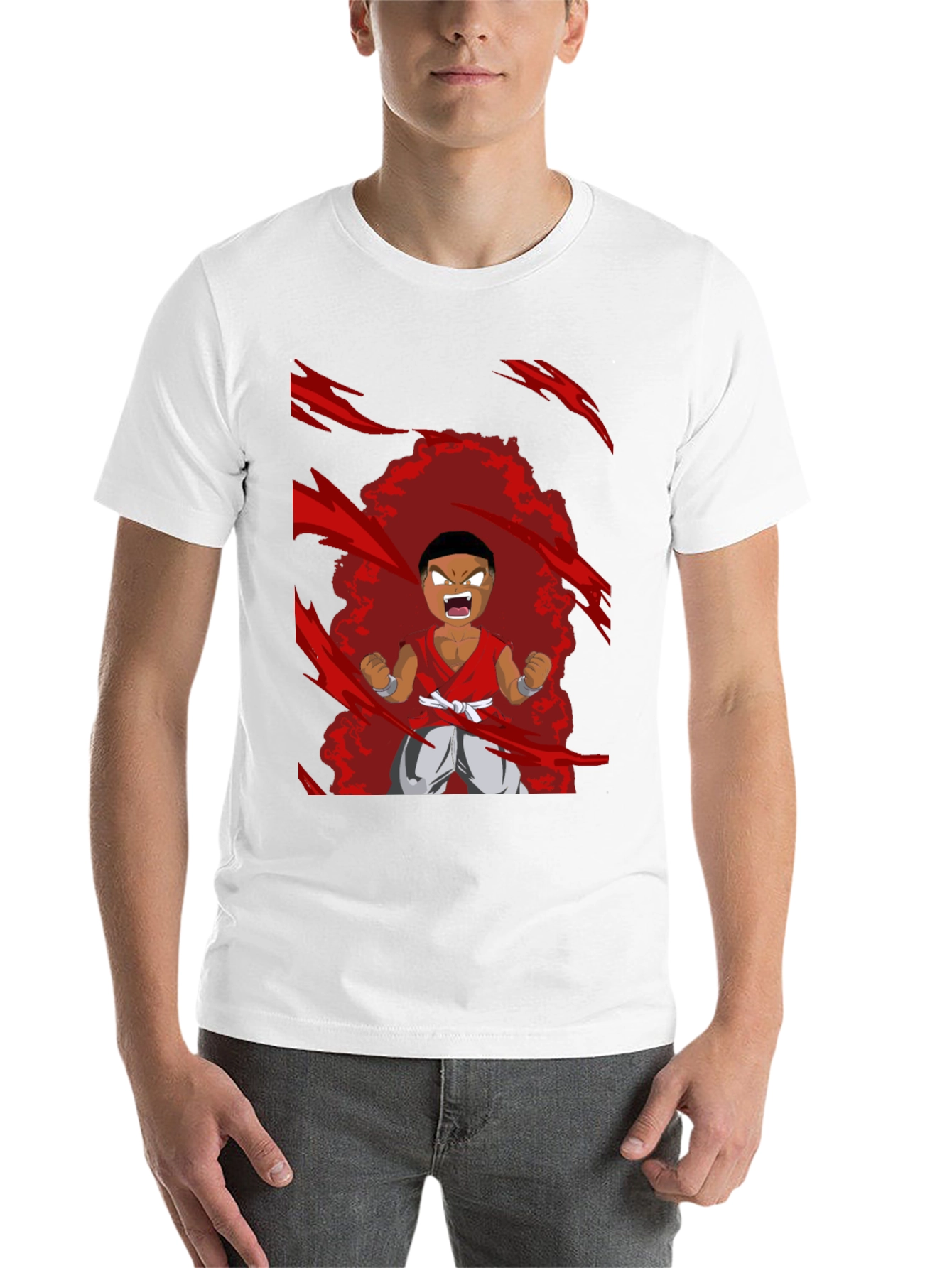 Black Cartoon Character Black T-Shirt view 14