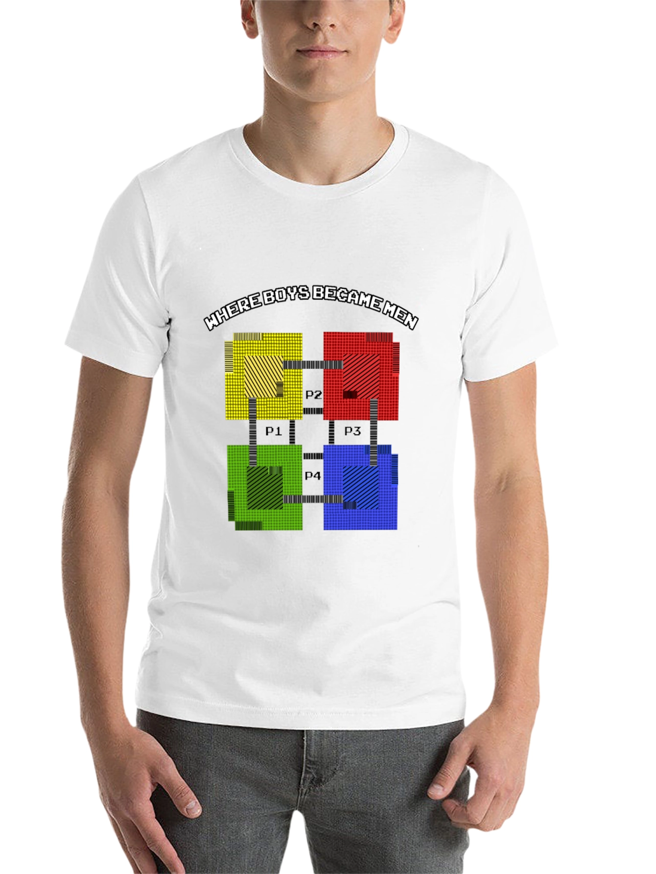 Black Retro Gaming Tee: Where Boys Became Men view 14