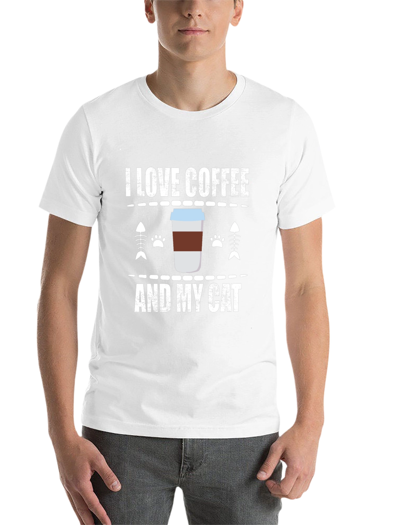Black Coffee & Cat Lover T-Shirt view 14