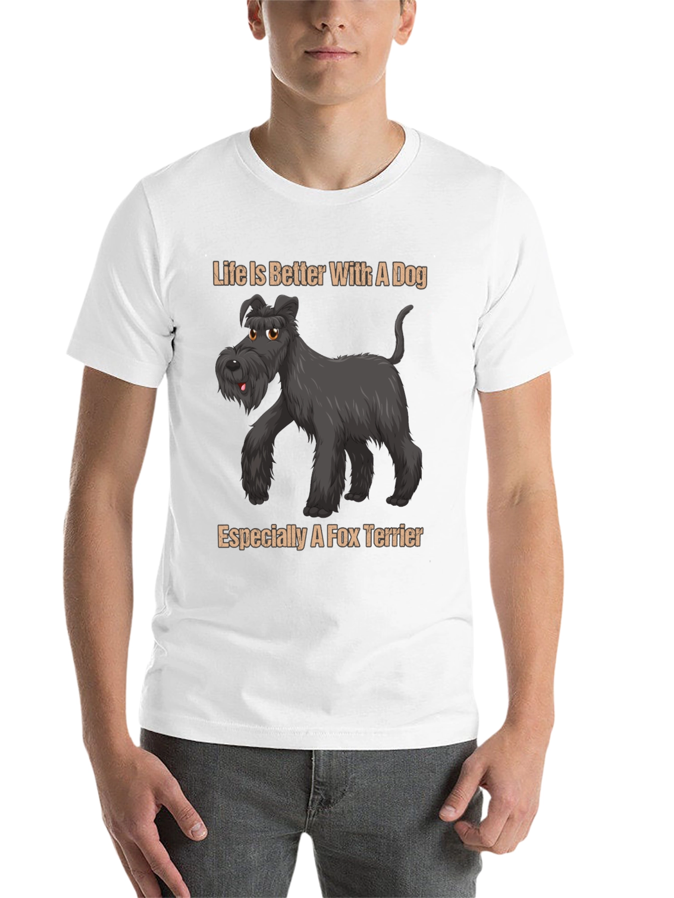 Black Dog Lover T-Shirt - Life is Better With A Dog view 14
