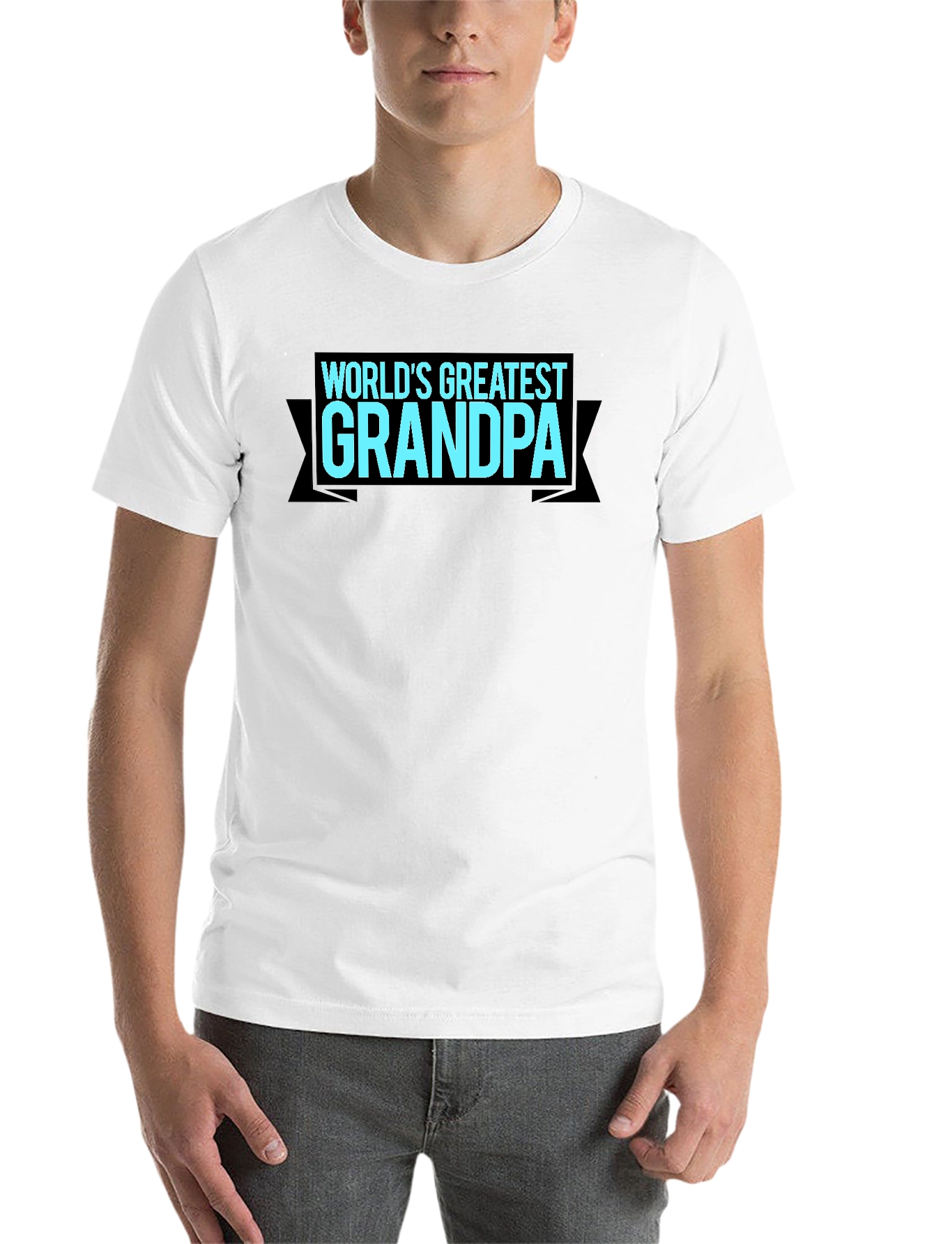Black World's Greatest Grandpa T-Shirt - Black view 14
