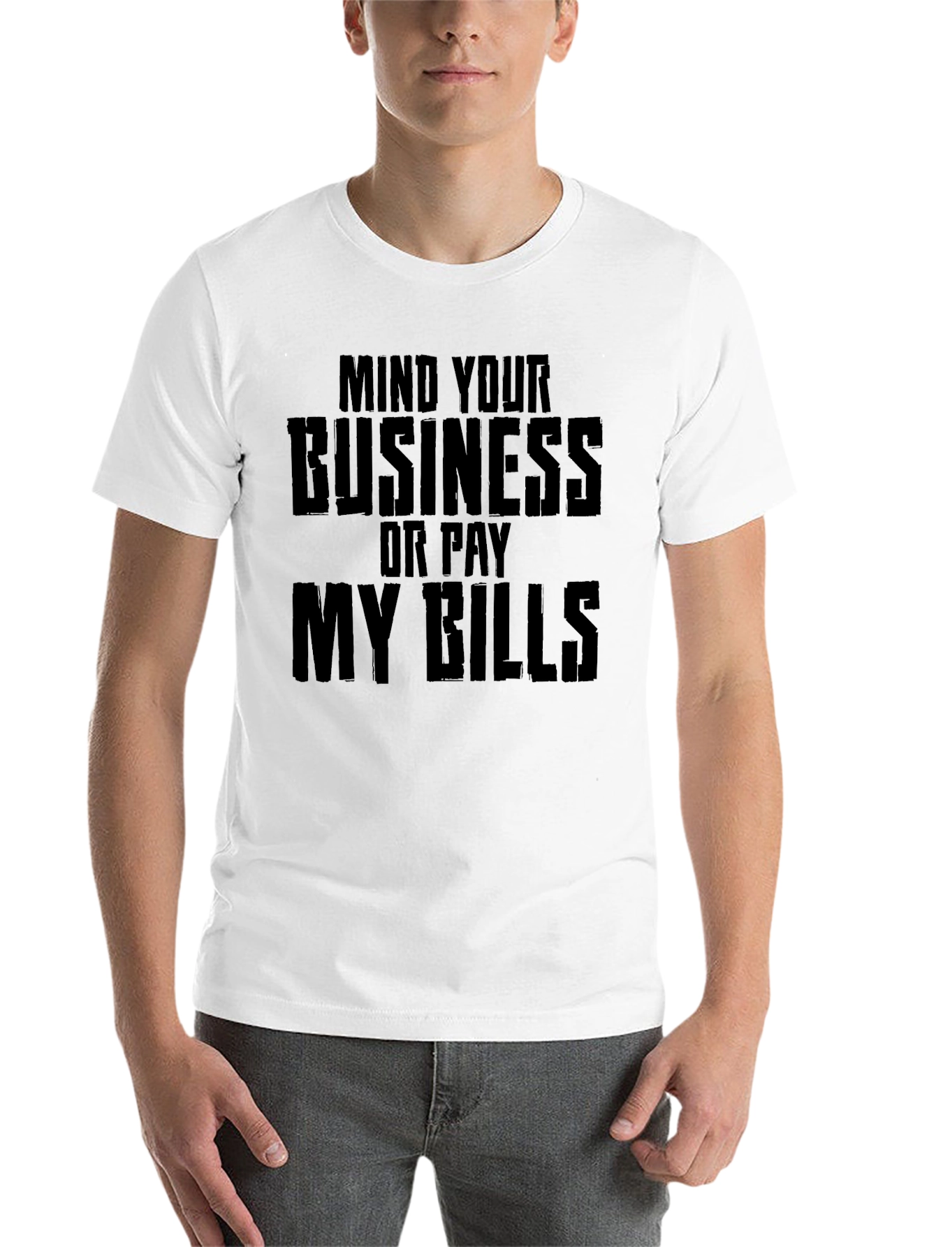 Black Mind Your Business Graphic Tee view 14