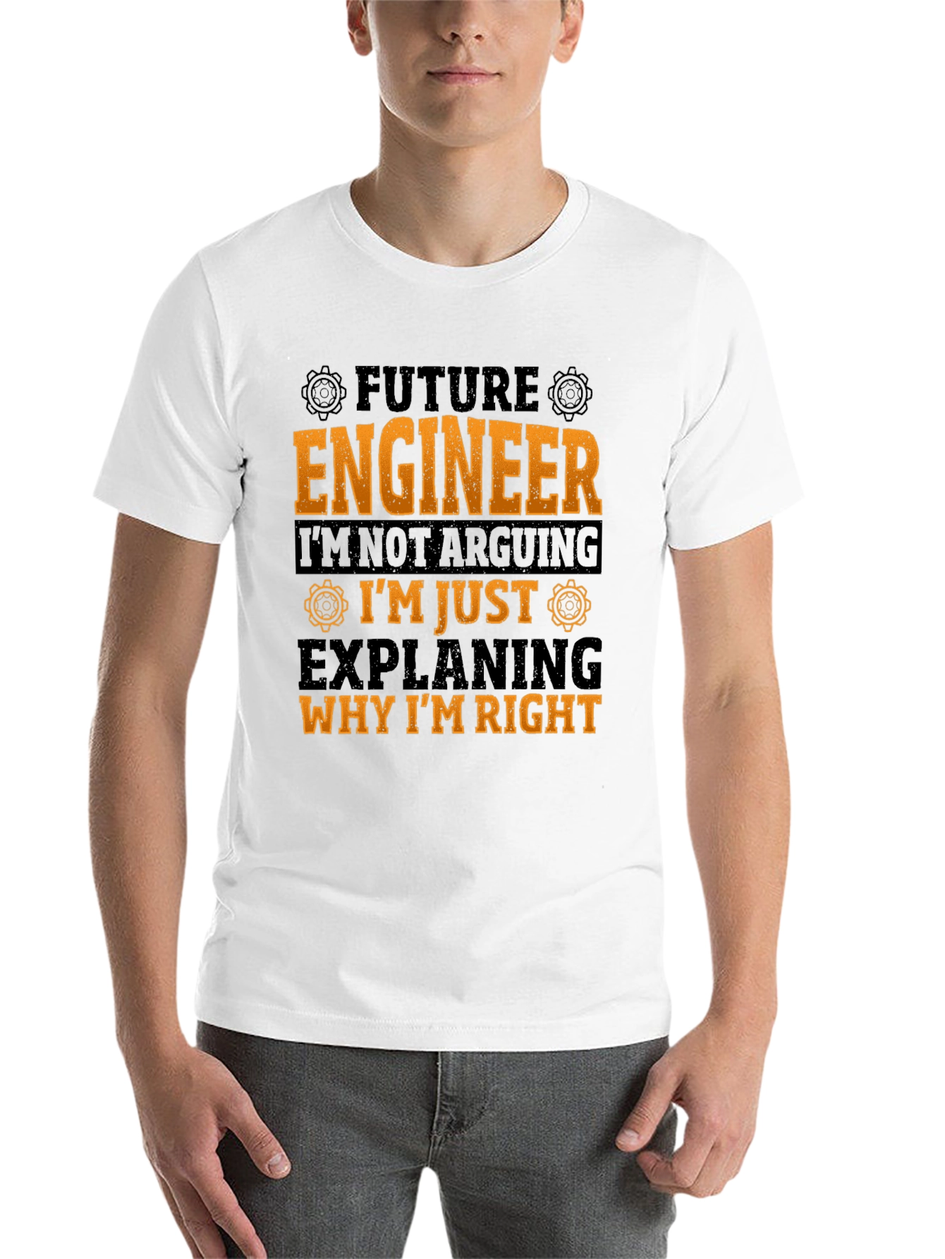 Black Future Engineer T-Shirt: I'm Not Arguing! view 14