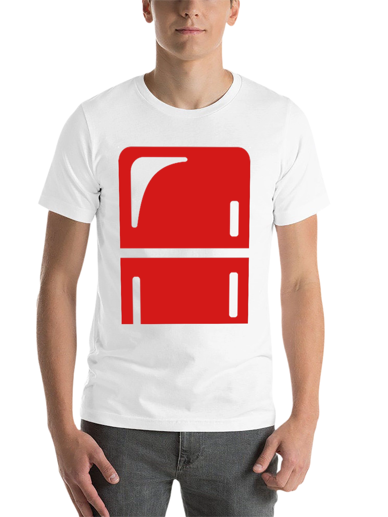 Black Abstract Red Graphic Print Black T-Shirt view 14